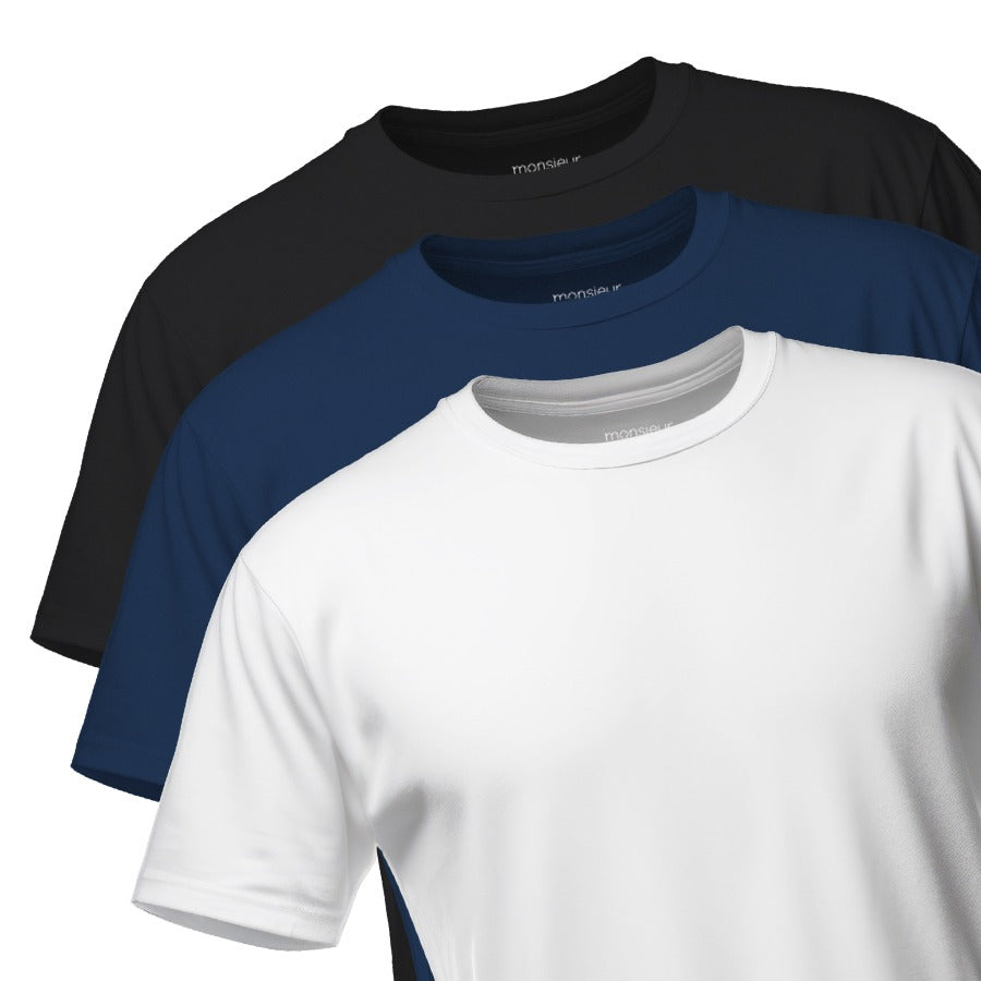 KIT 3 CAMISAS PIMA SLIM