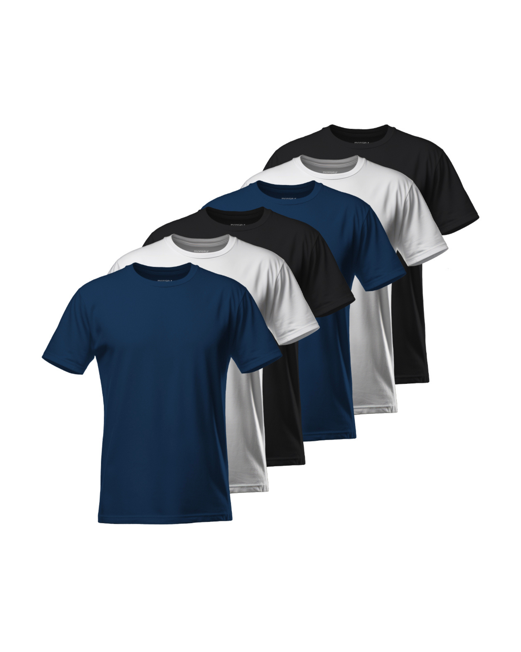 KIT 6 CAMISAS PIMA SLIM