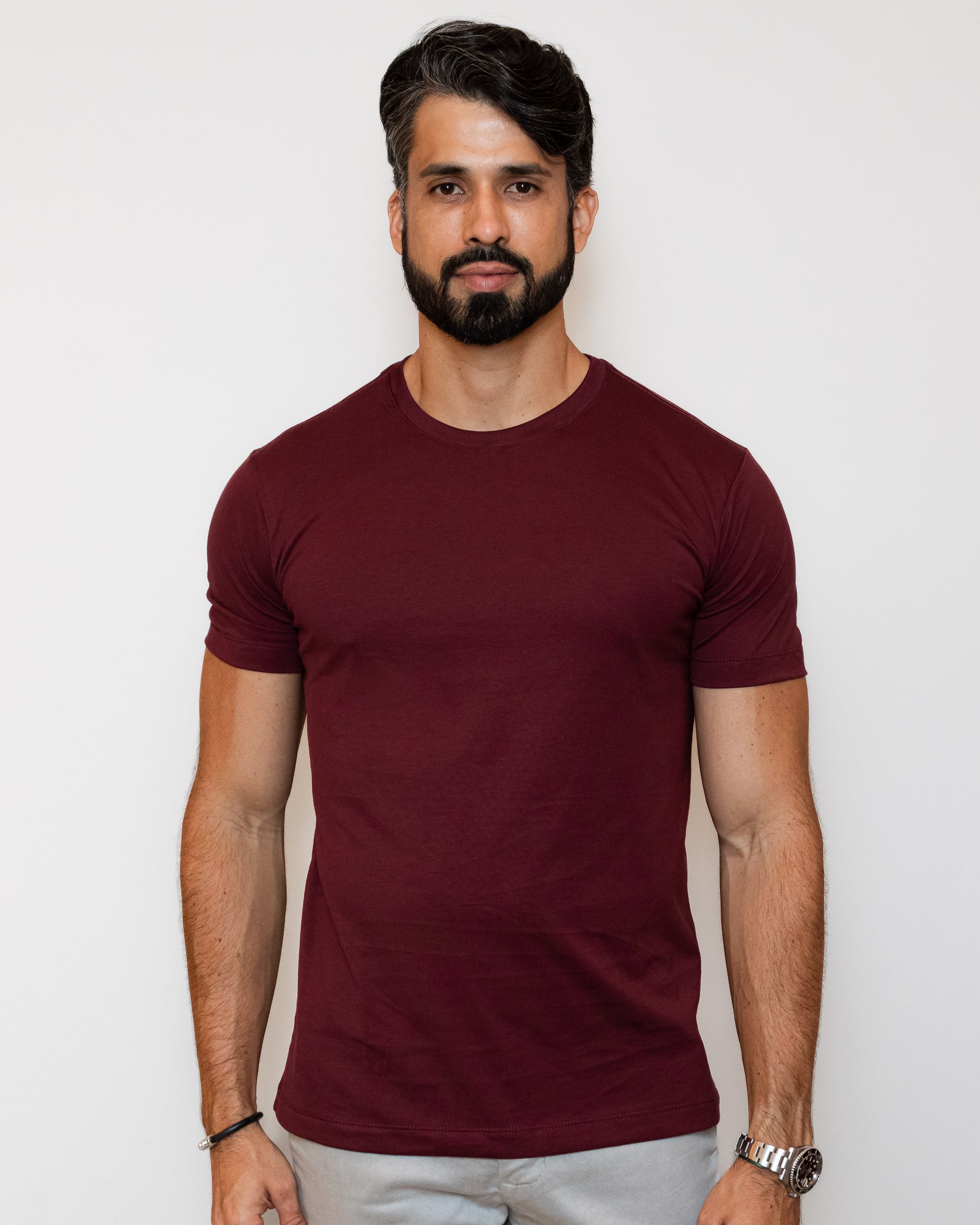 CAMISA COMFORT PIMA BORDO