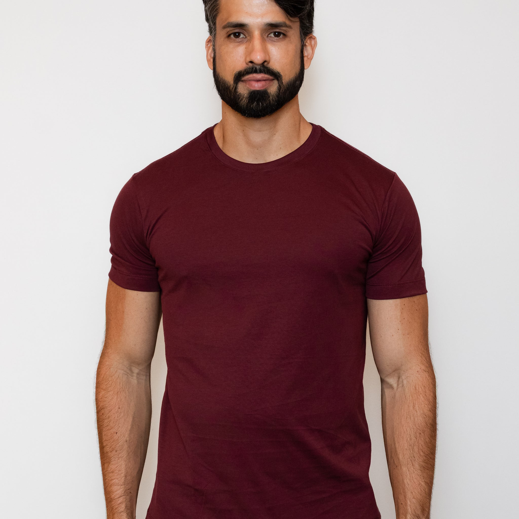CAMISA PIMA SLIM BORDO