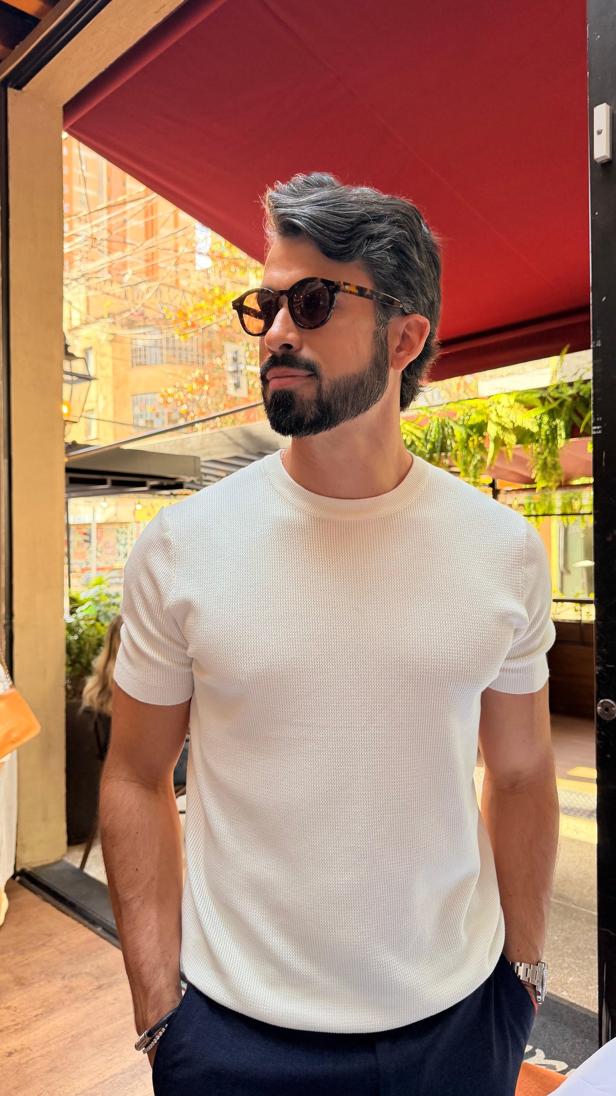 CAMISA TRICOT PARIS OFF WHITE