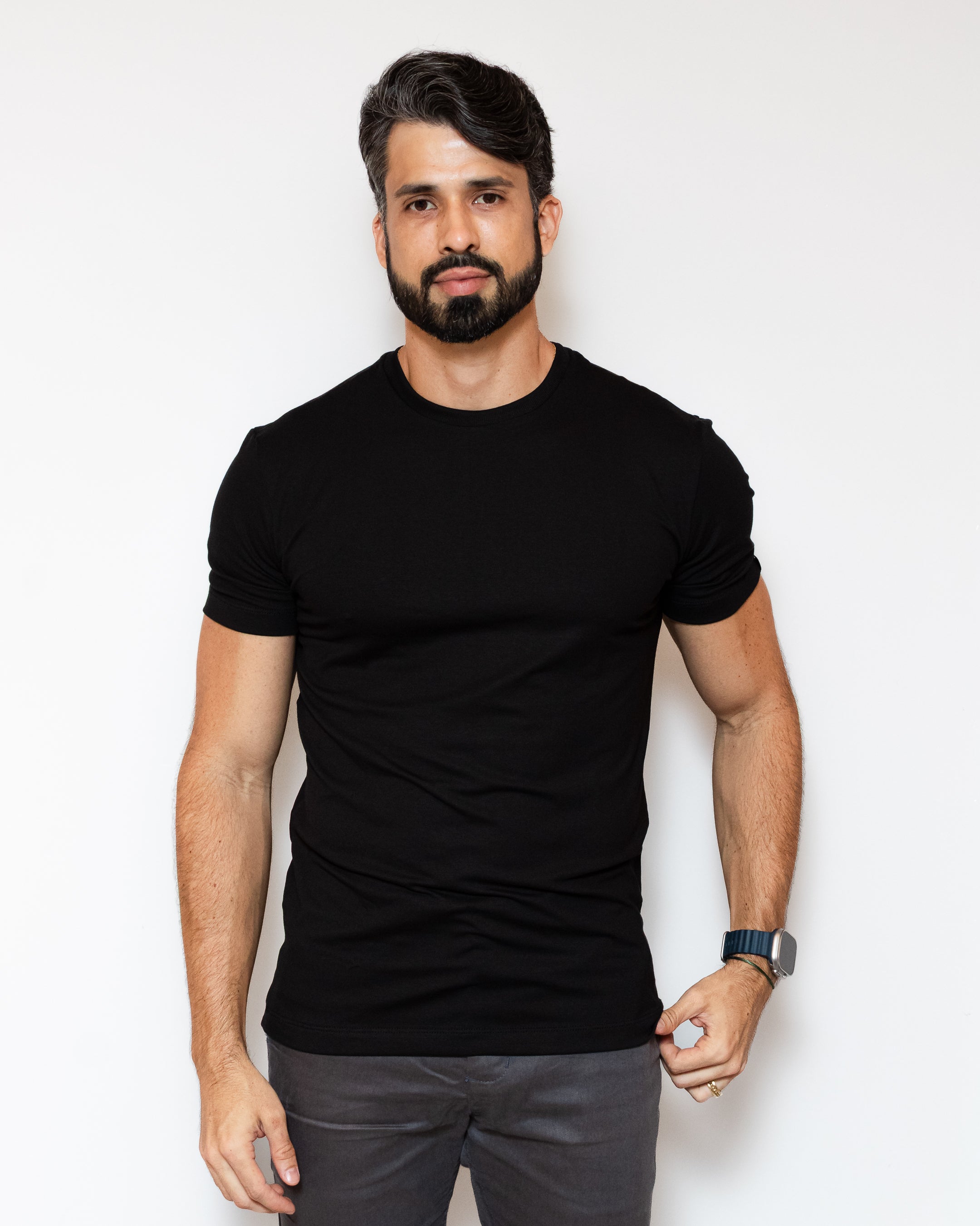 CAMISA PIMA SLIM PRETA
