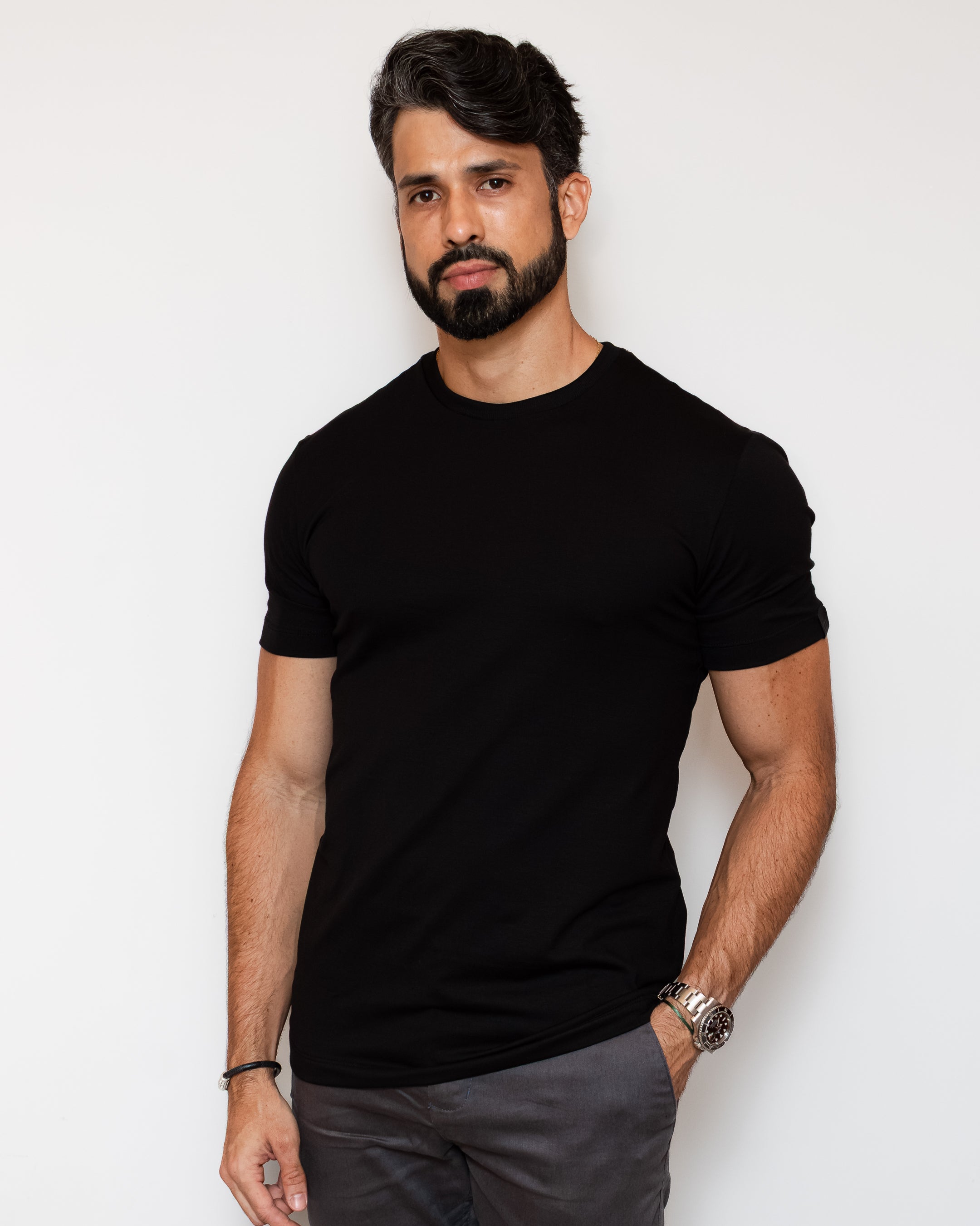 CAMISA PIMA SLIM PRETA