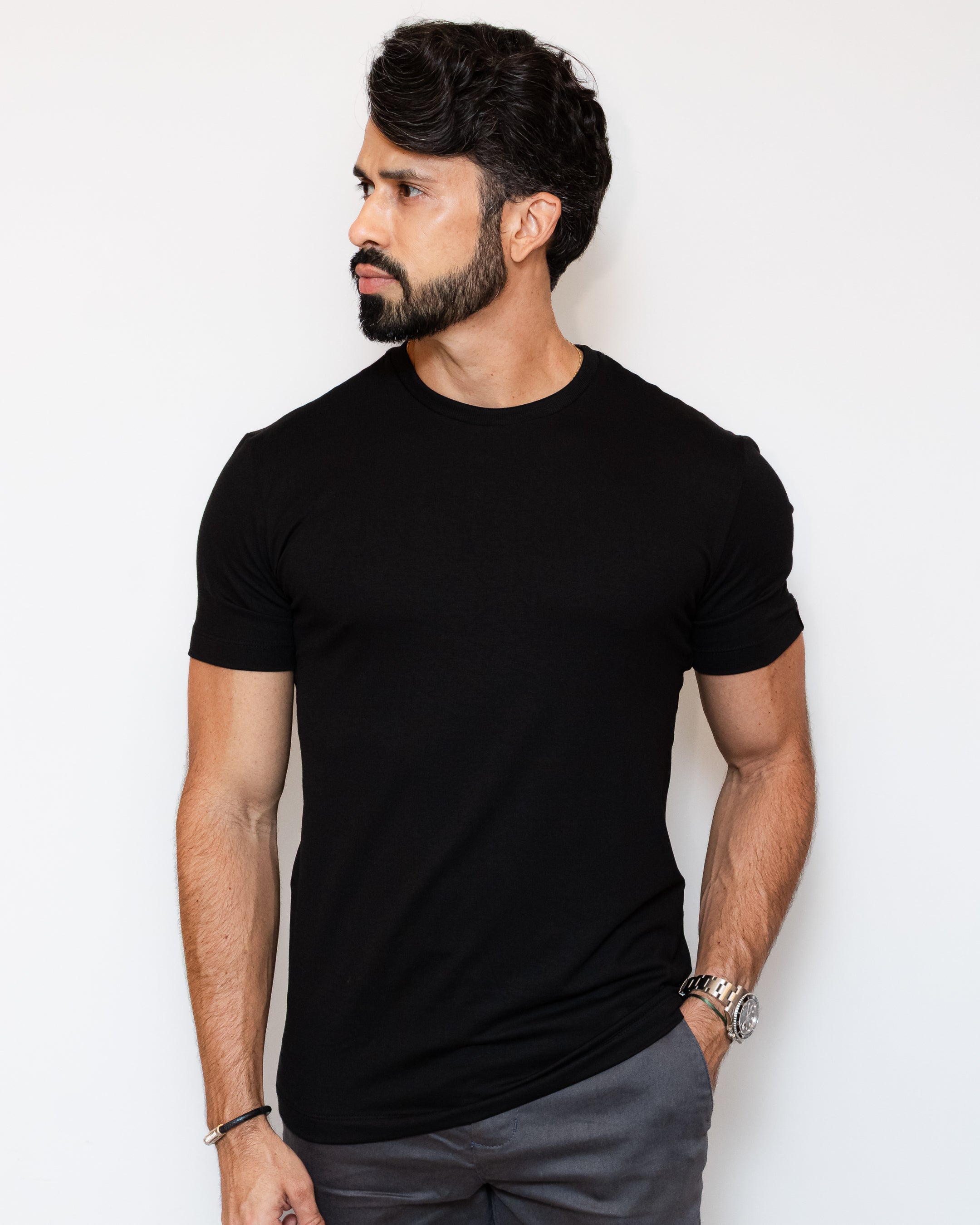 CAMISA PIMA SLIM PRETA