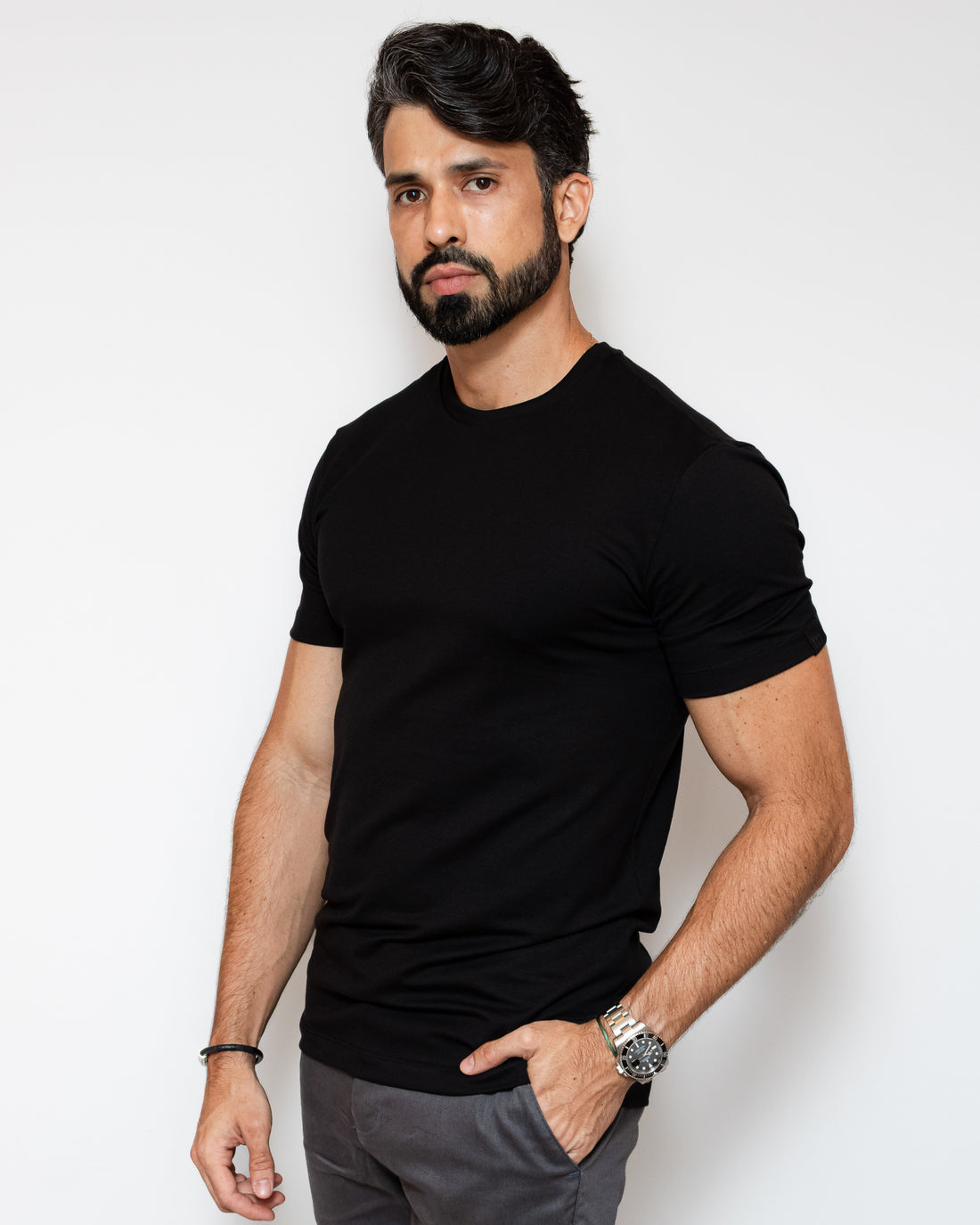 CAMISA PIMA SLIM PRETA