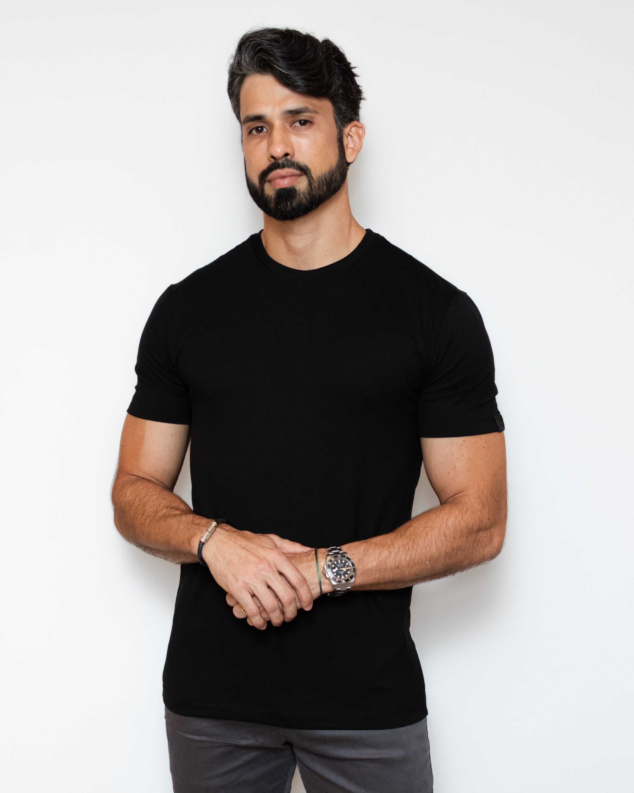 CAMISA PIMA SLIM PRETA