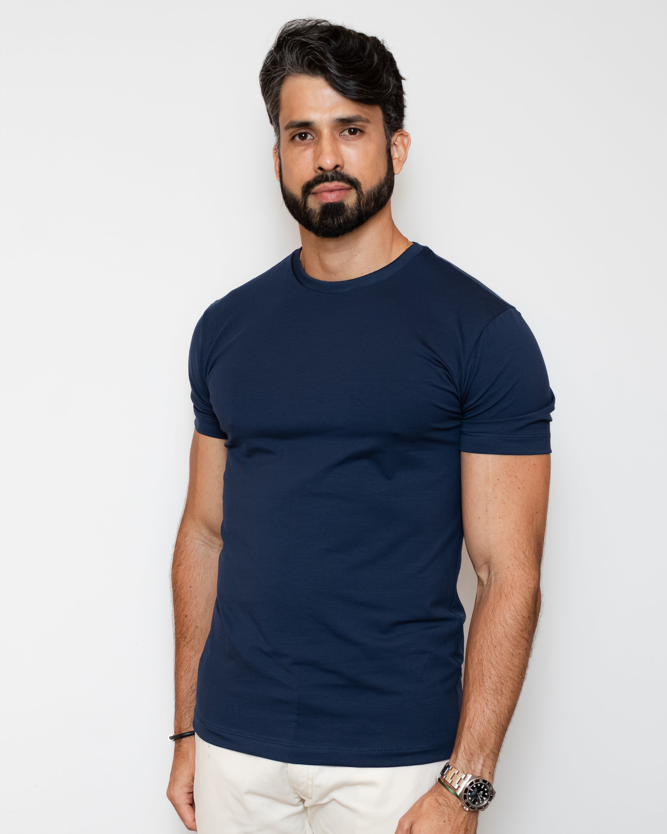 CAMISA PIMA SLIM  AZUL