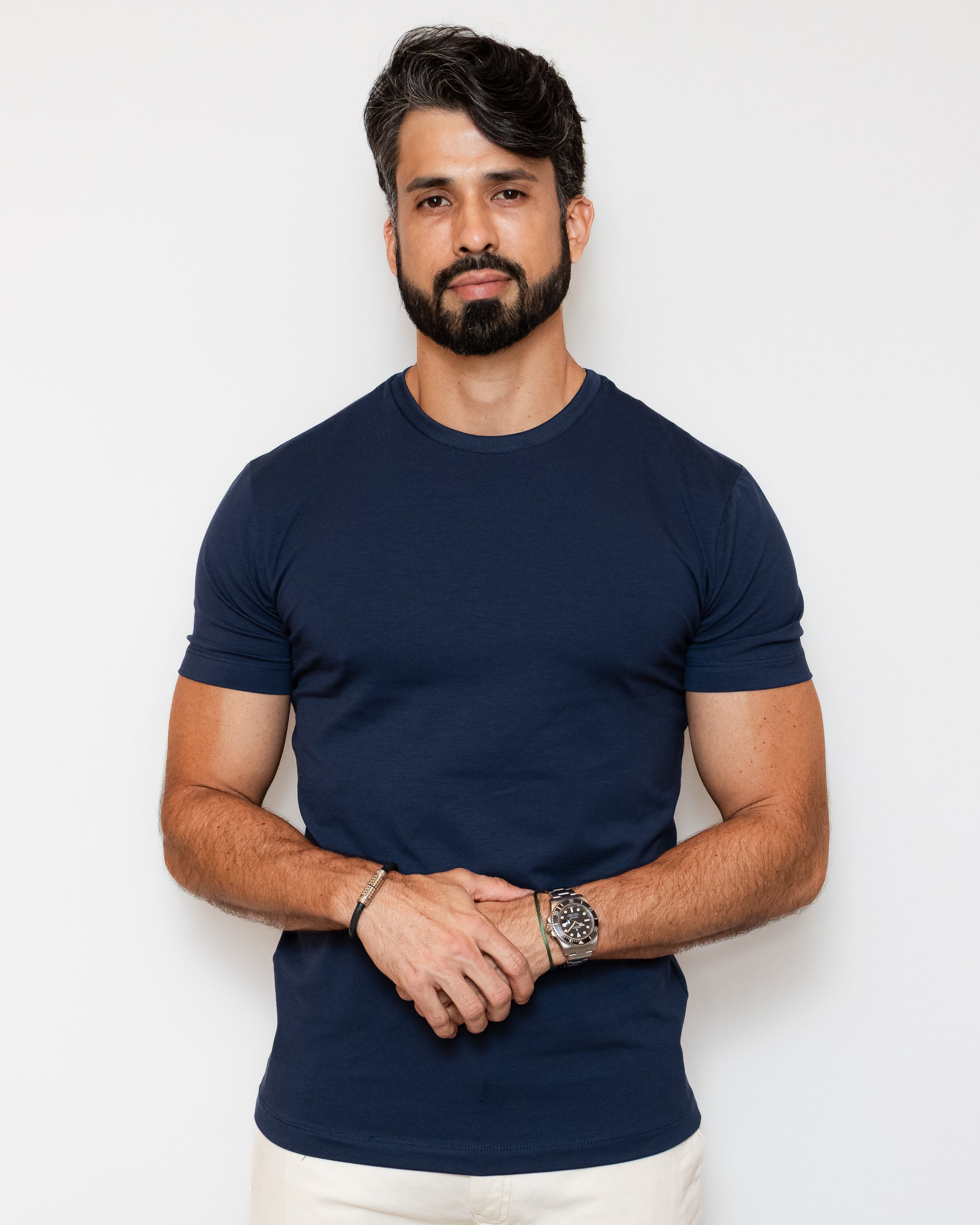 CAMISA PIMA SLIM  AZUL