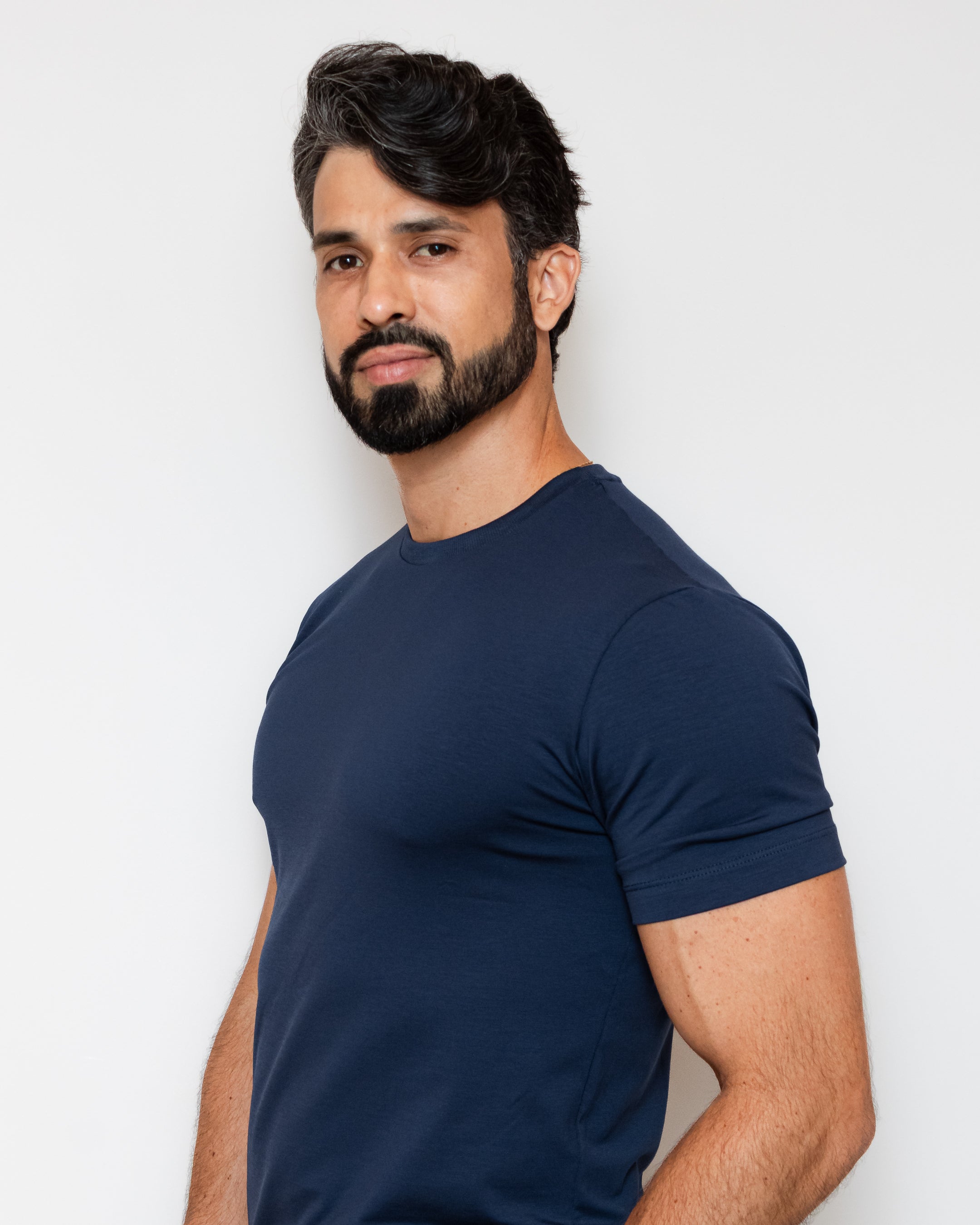 CAMISA PIMA SLIM  AZUL