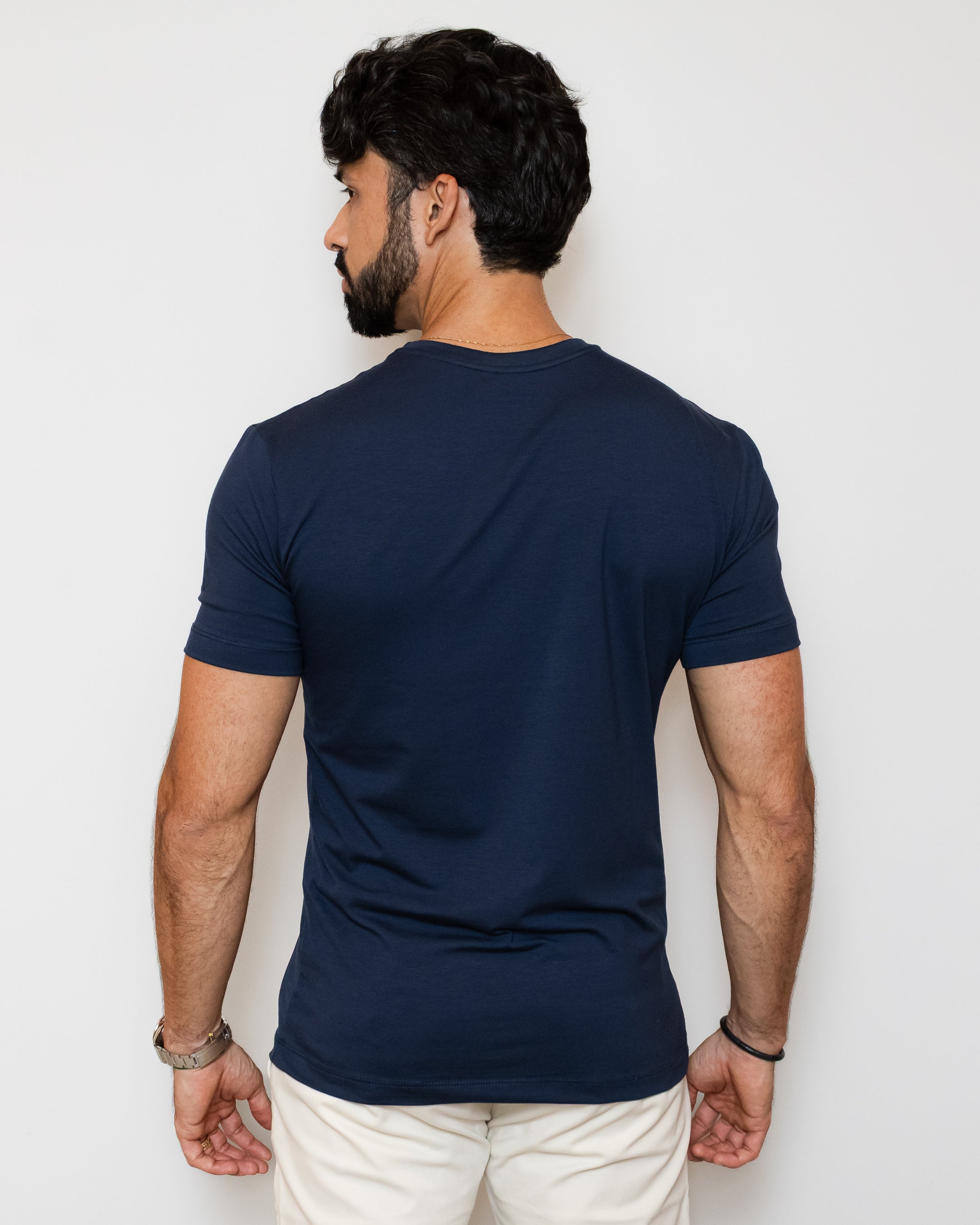 CAMISA PIMA SLIM  AZUL