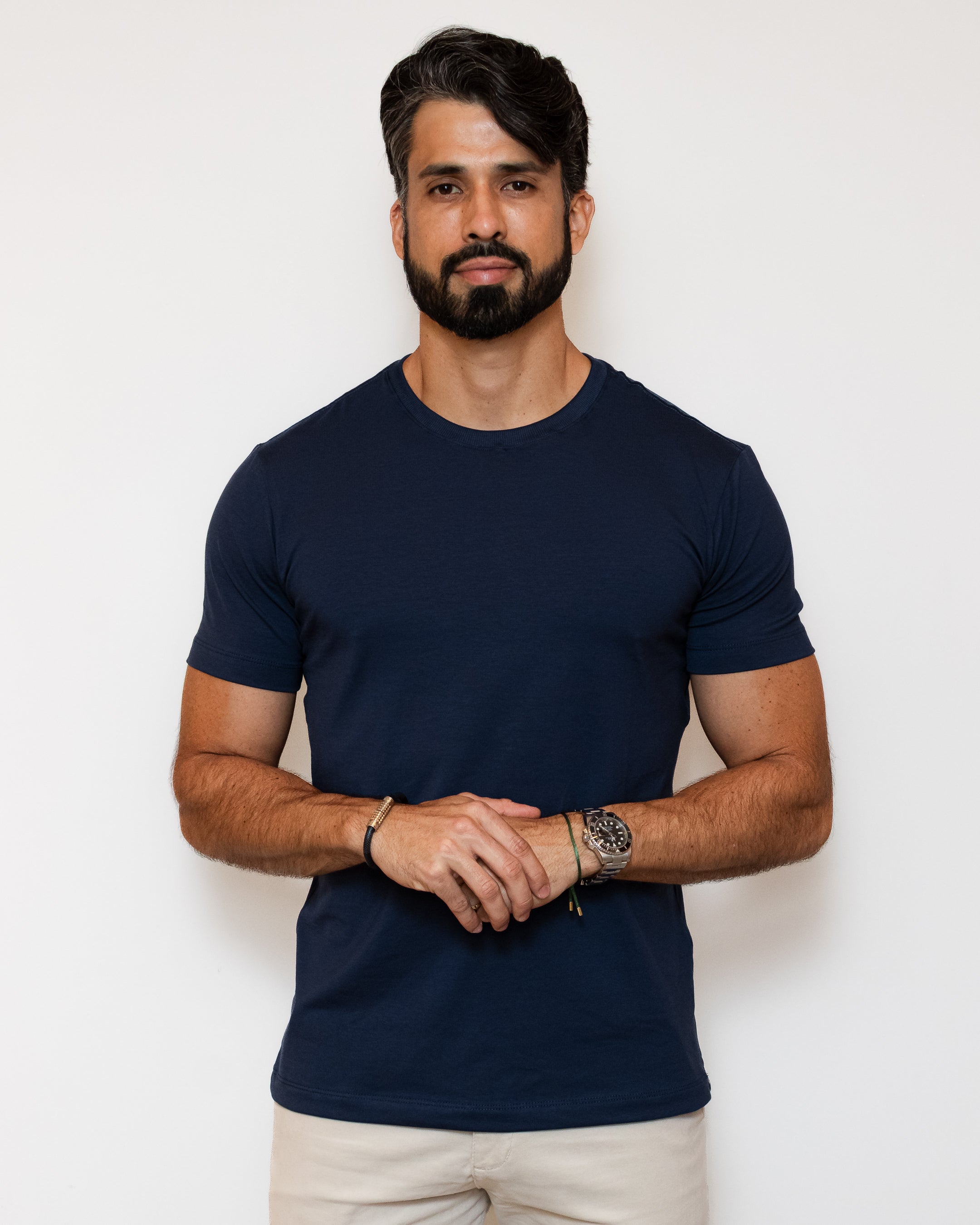 CAMISA COMFORT PIMA  AZUL