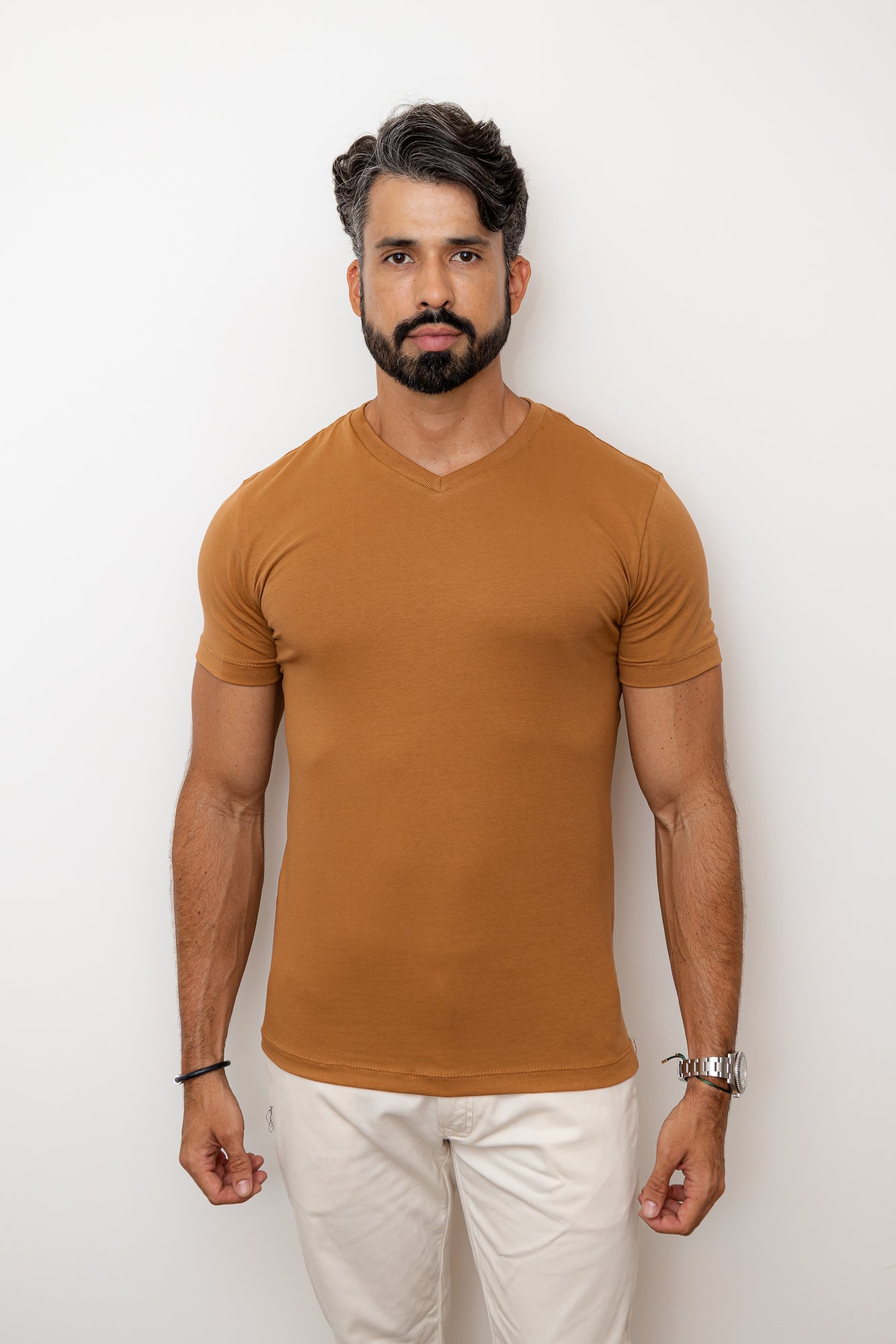 CAMISA CARAMELO COMFORT PARIS GOLA V