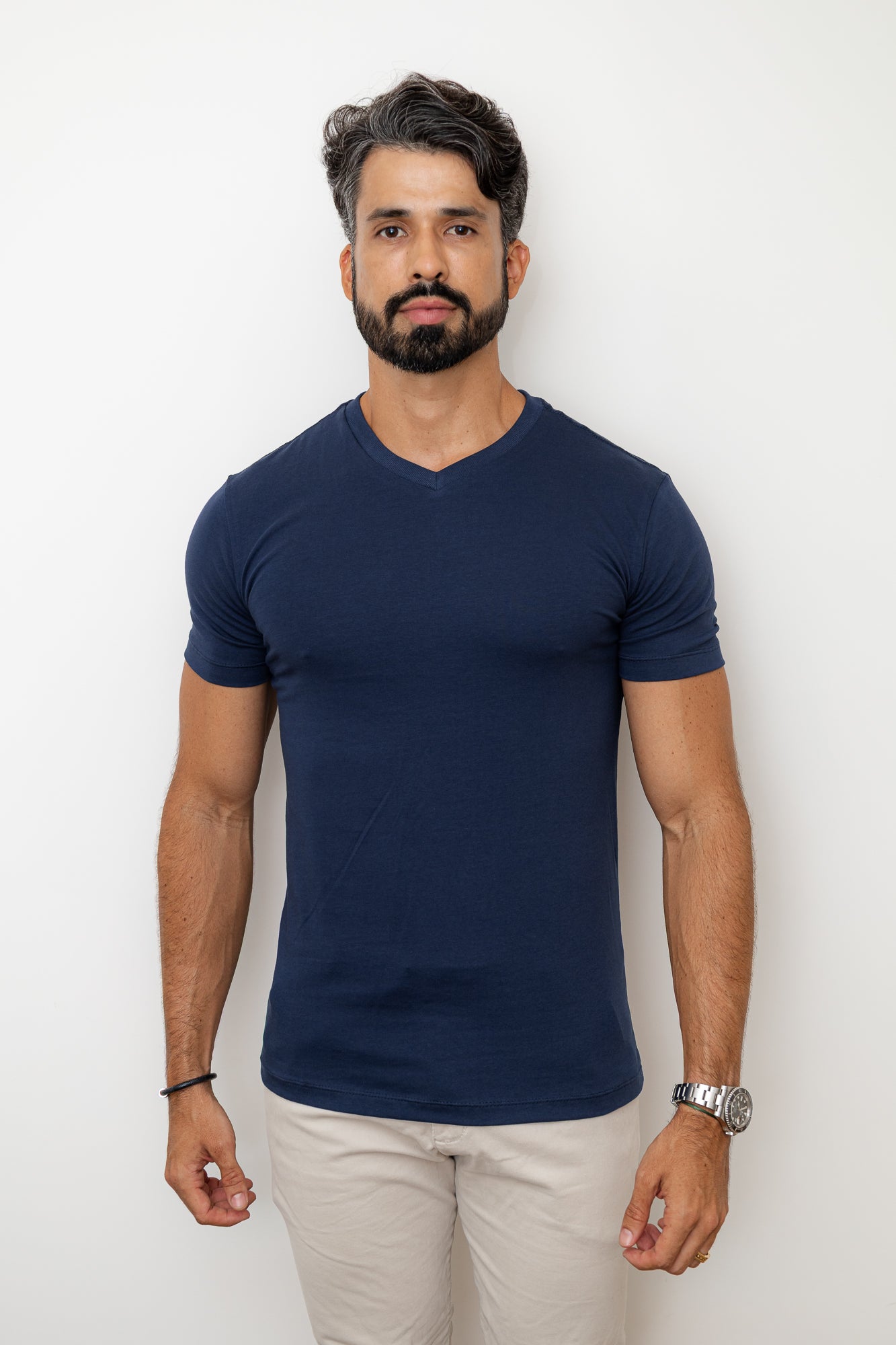 CAMISA AZUL MARINHO COMFORT PARIS GOLA V