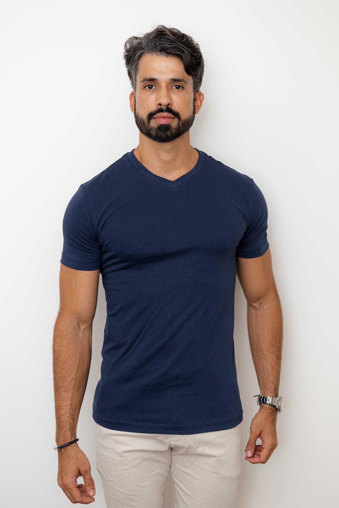 CAMISA AZUL MARINHO COMFORT PARIS GOLA V