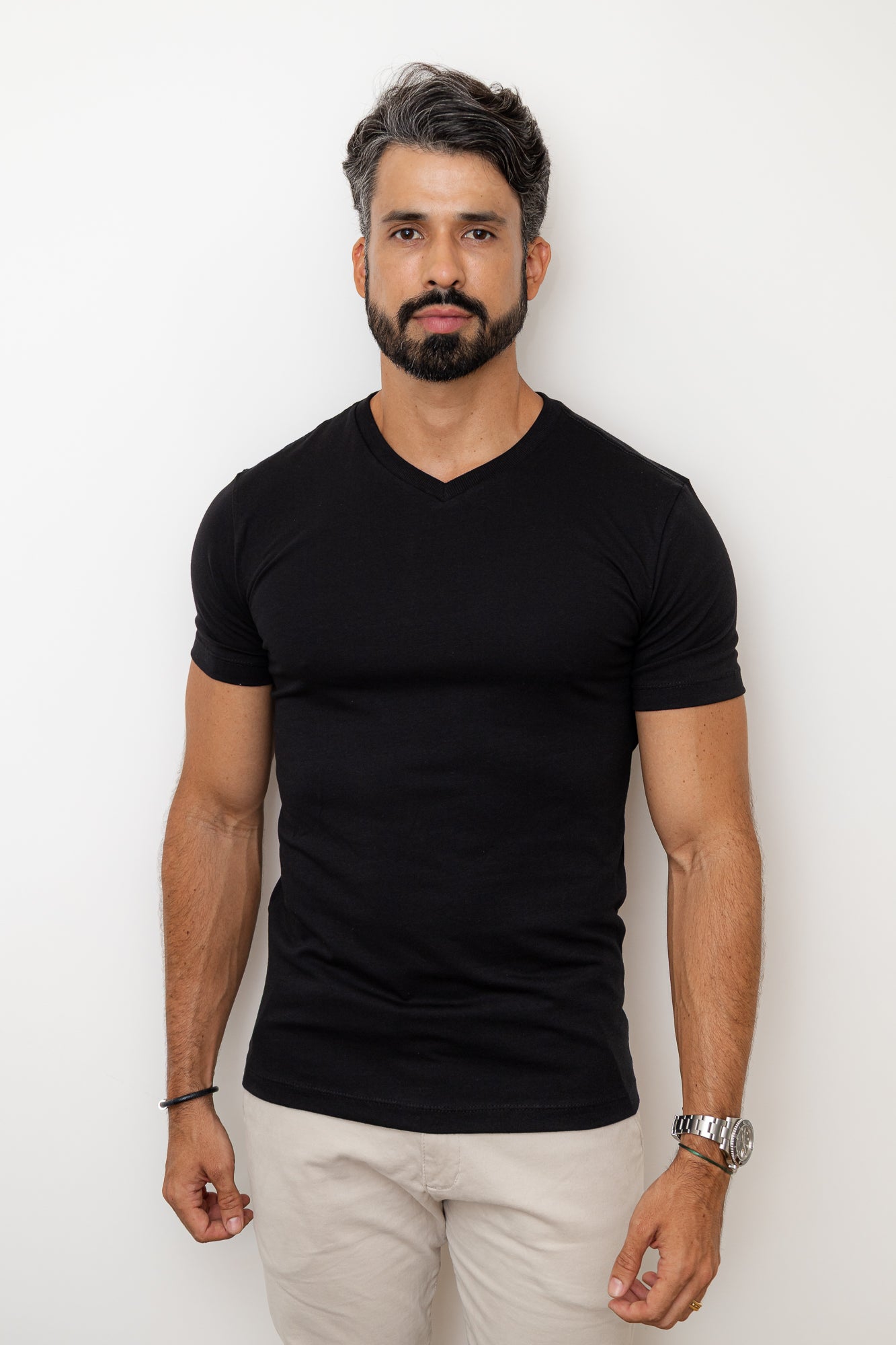 CAMISA PRETA COMFORT PARIS GOLA V