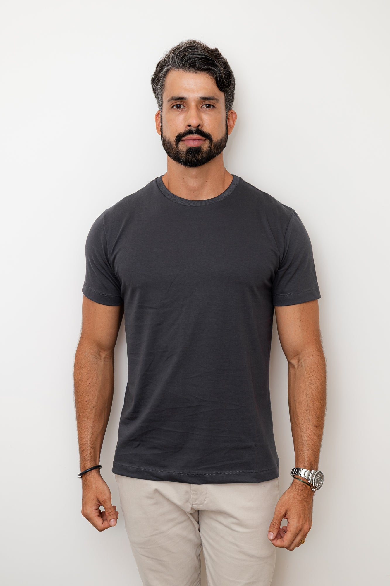 CAMISA COMFORT PARIS GOLA O CINZA