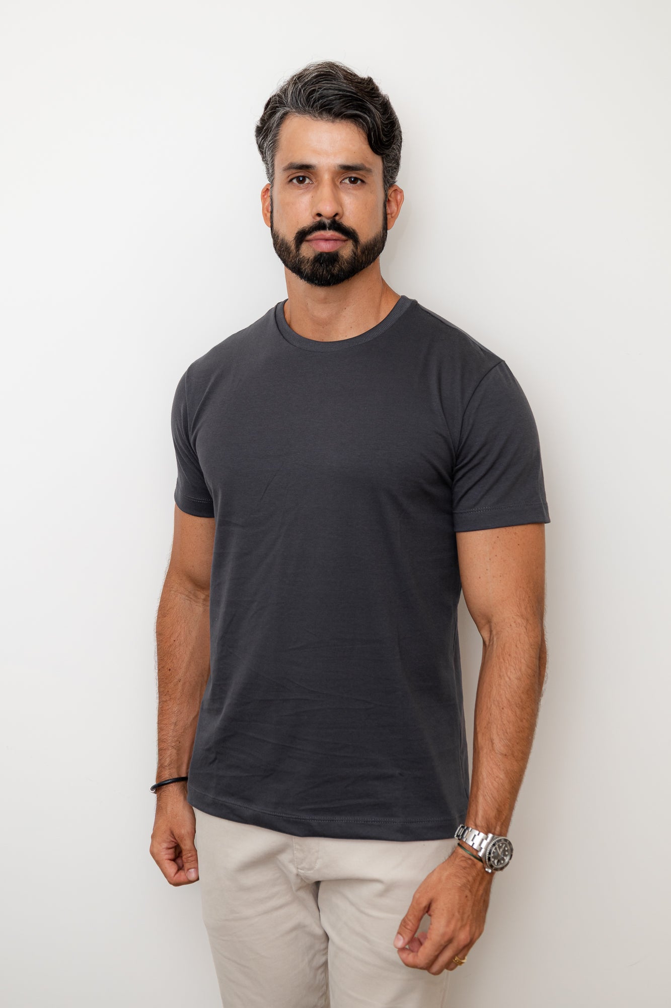 CAMISA COMFORT PARIS GOLA O CINZA
