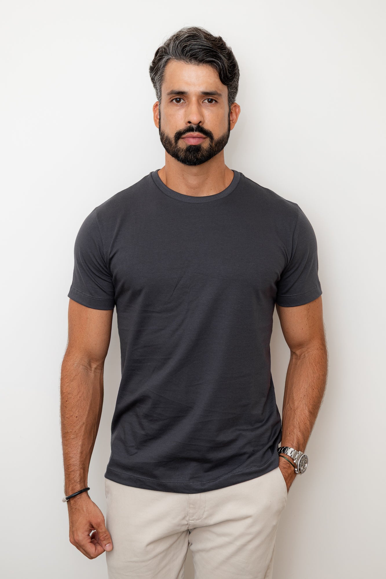 CAMISA COMFORT PARIS GOLA O CINZA