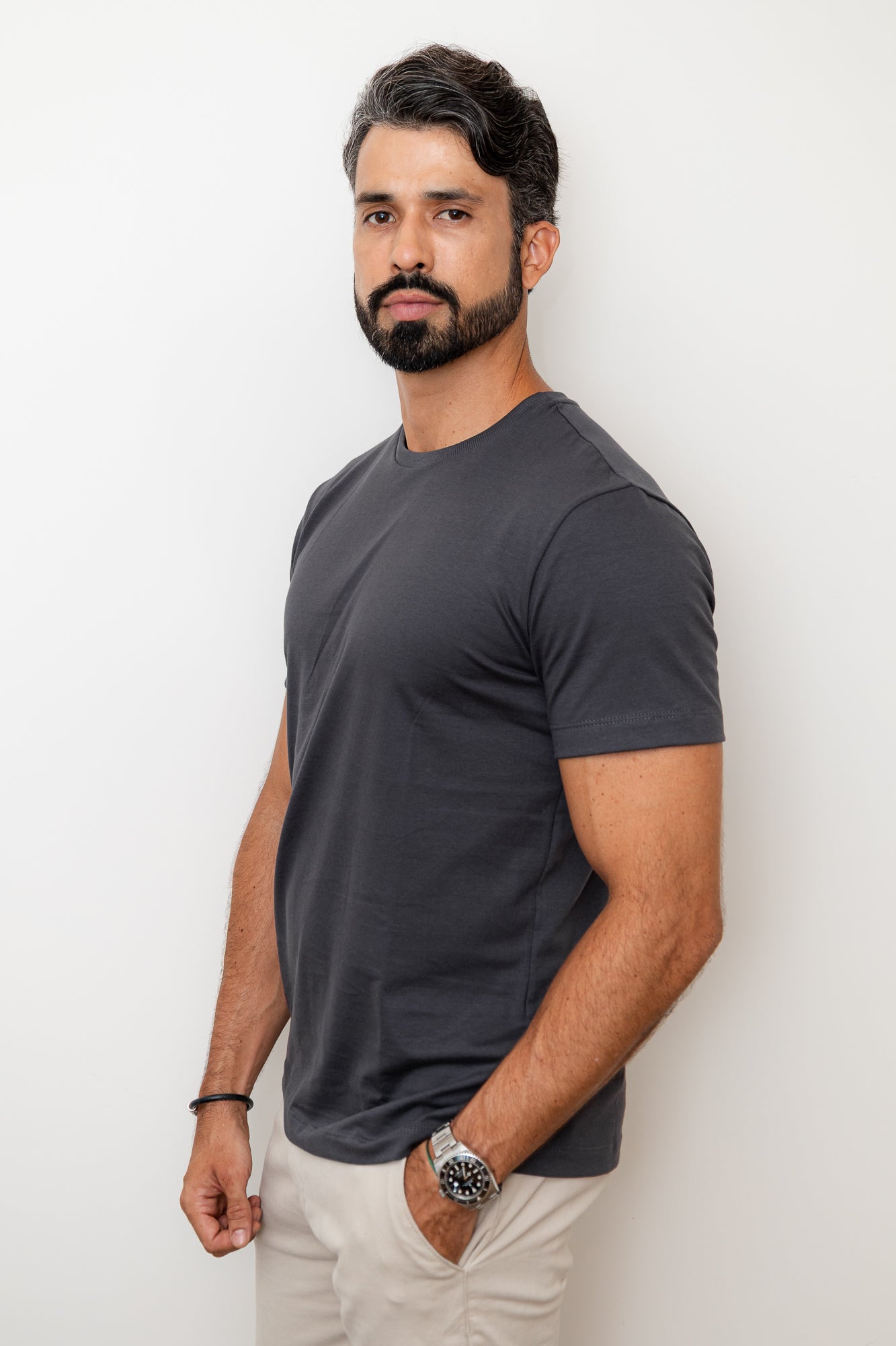 CAMISA COMFORT PARIS GOLA O CINZA