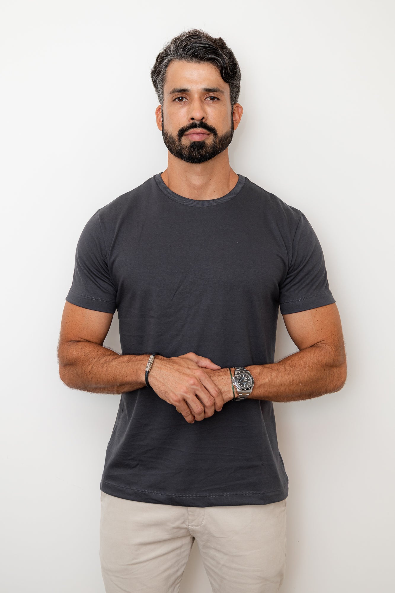 CAMISA COMFORT PARIS GOLA O CINZA