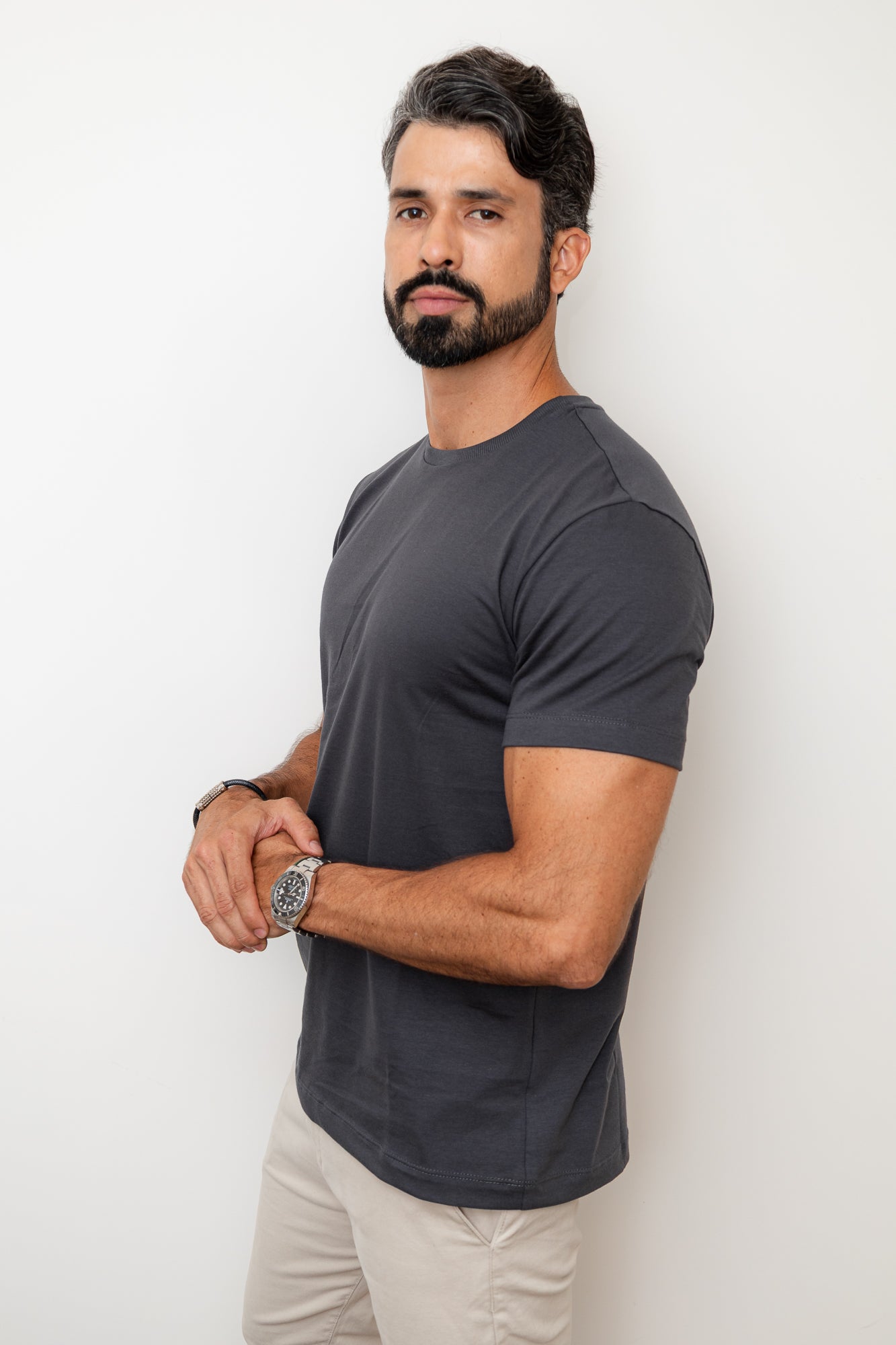 CAMISA COMFORT PARIS GOLA O CINZA