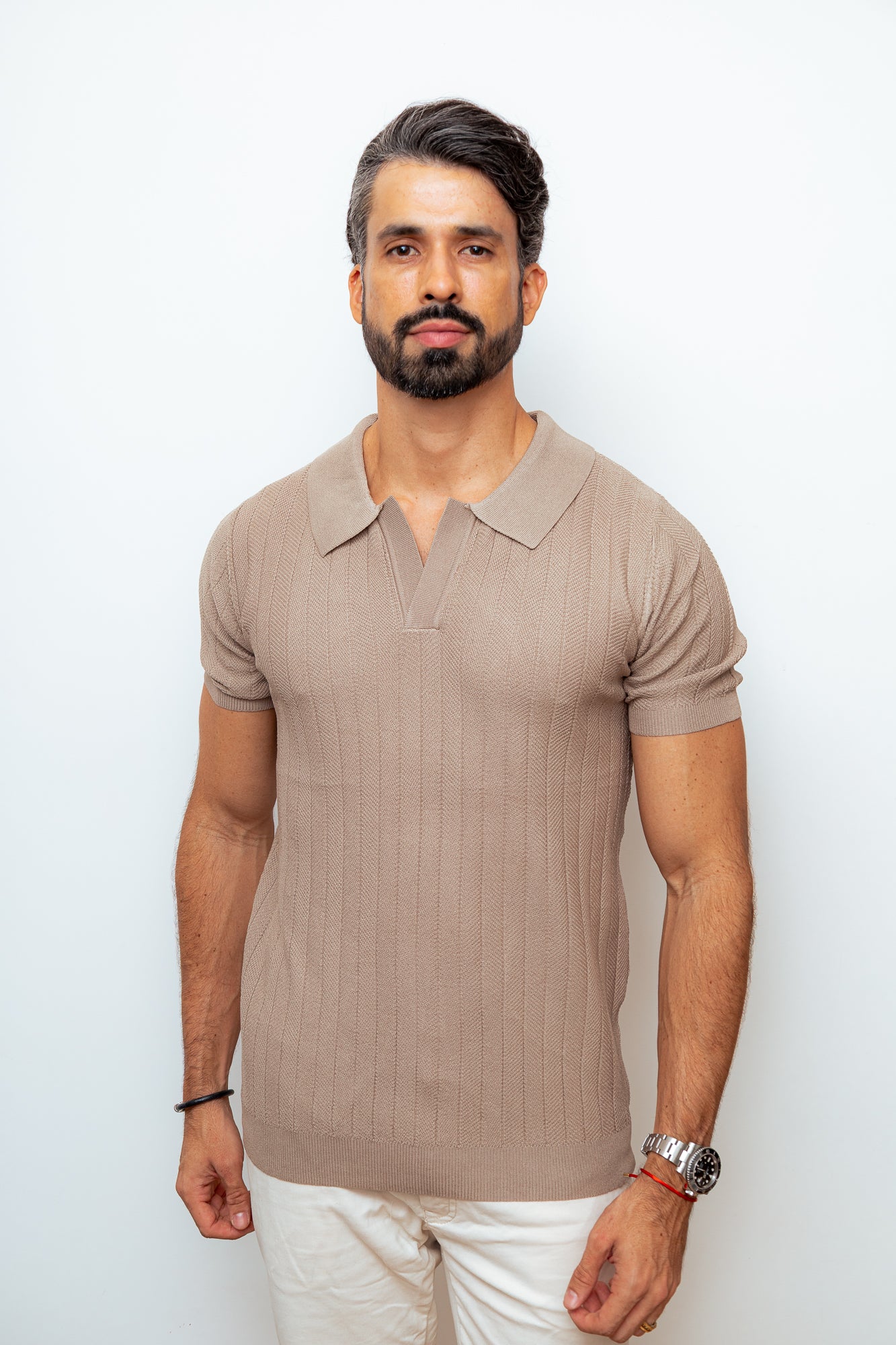 CAMISA POLO VERSAILLES CAQUI