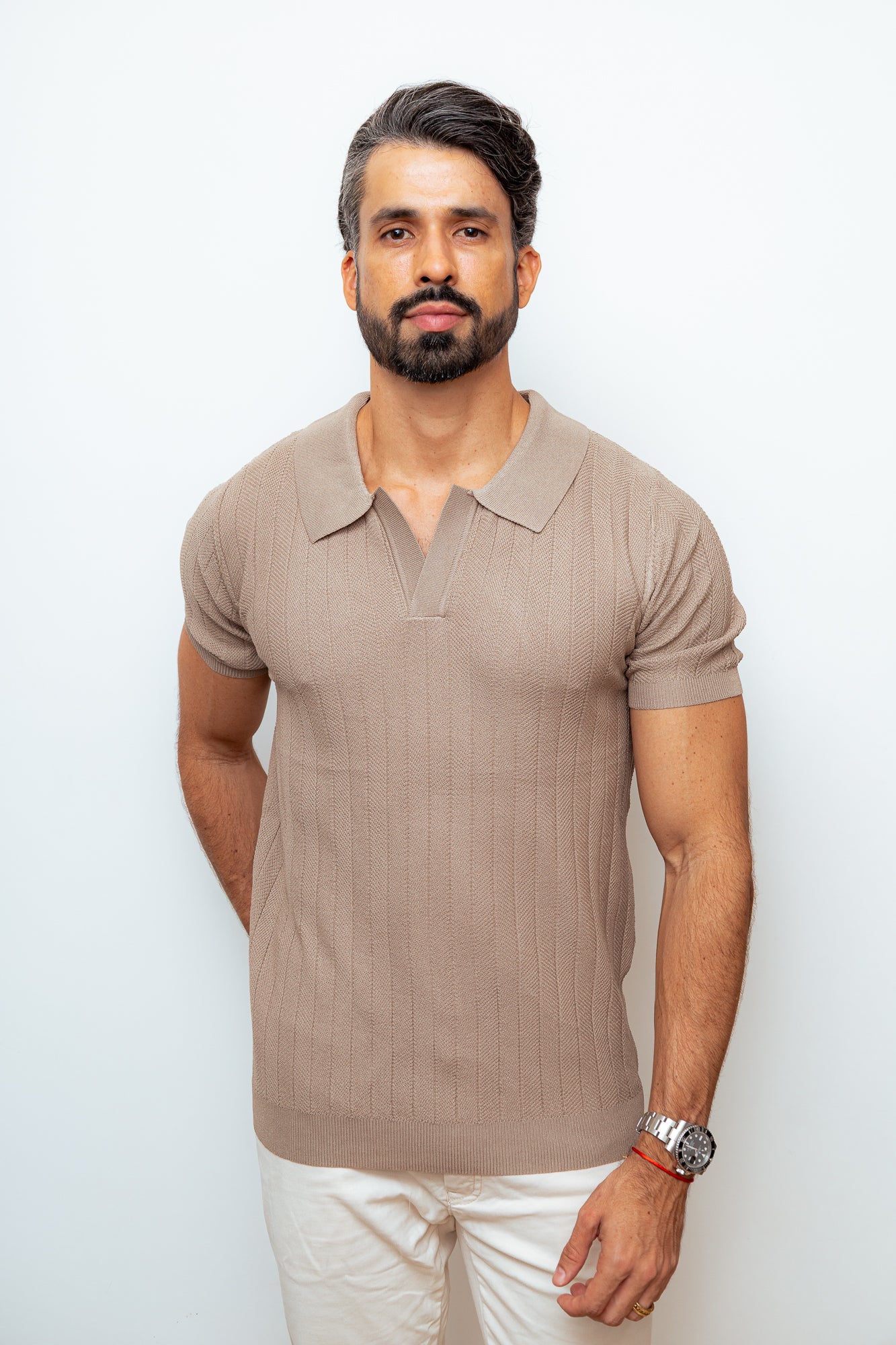 CAMISA POLO VERSAILLES CAQUI