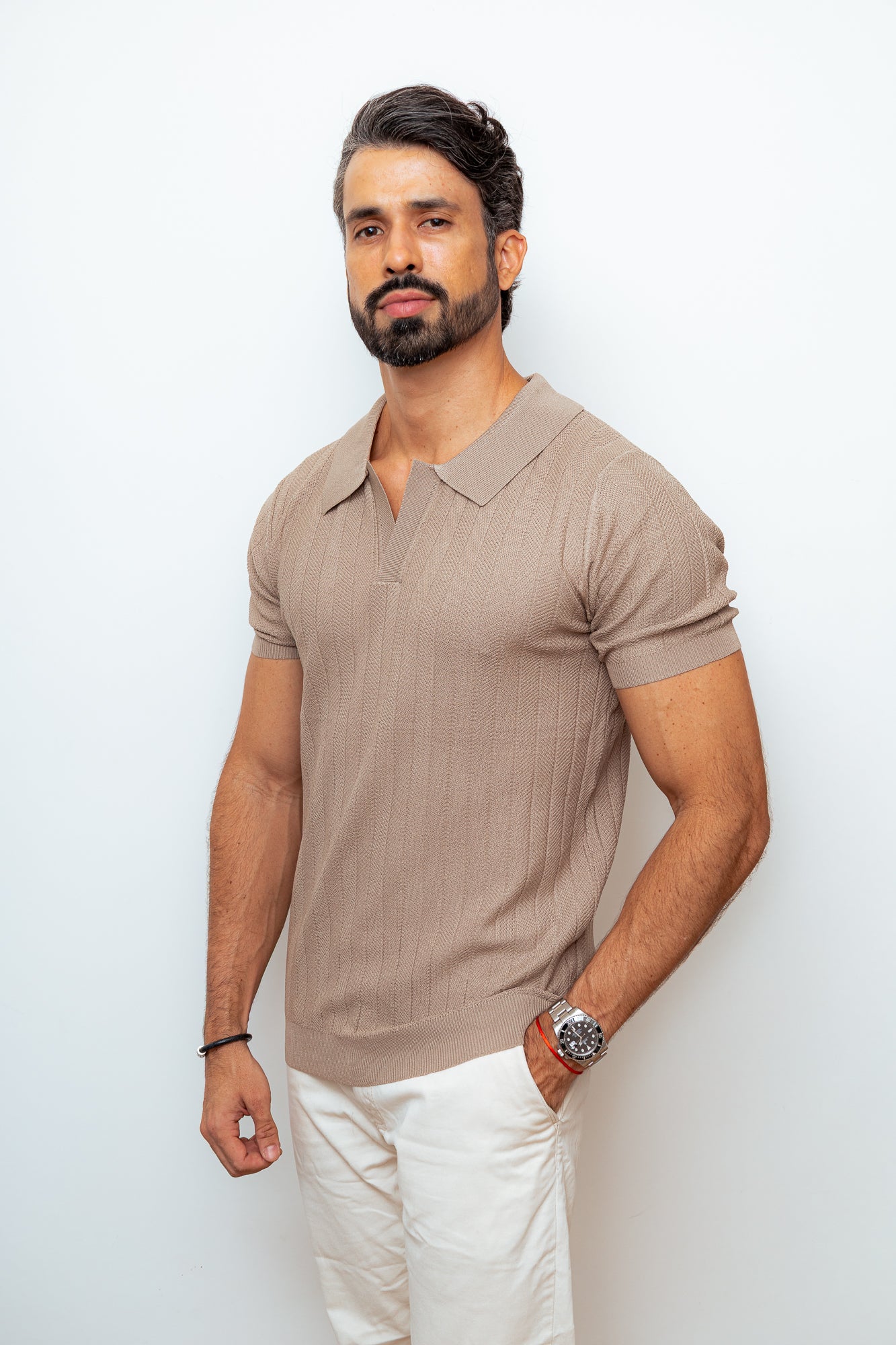 CAMISA POLO VERSAILLES CAQUI