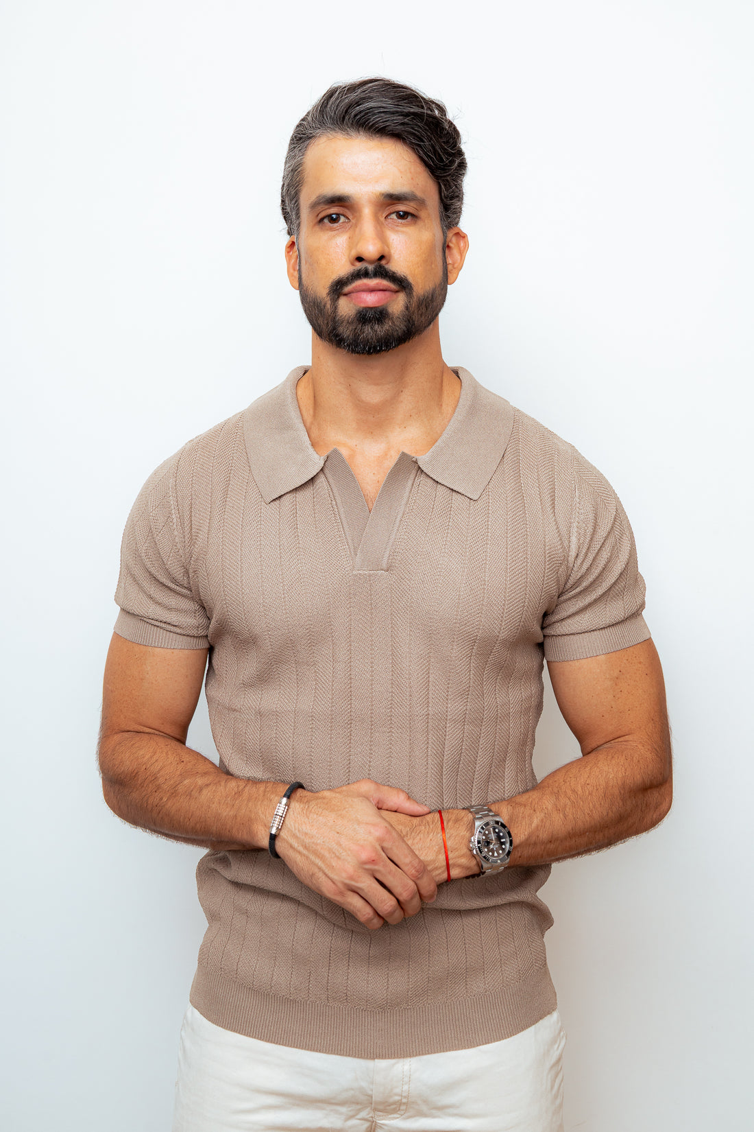 CAMISA POLO VERSAILLES CAQUI