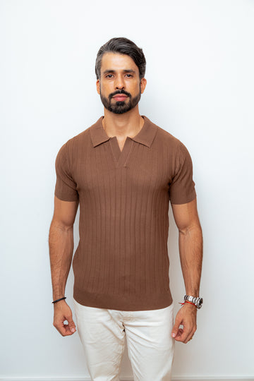 CAMISA POLO VERSAILLES MARROM