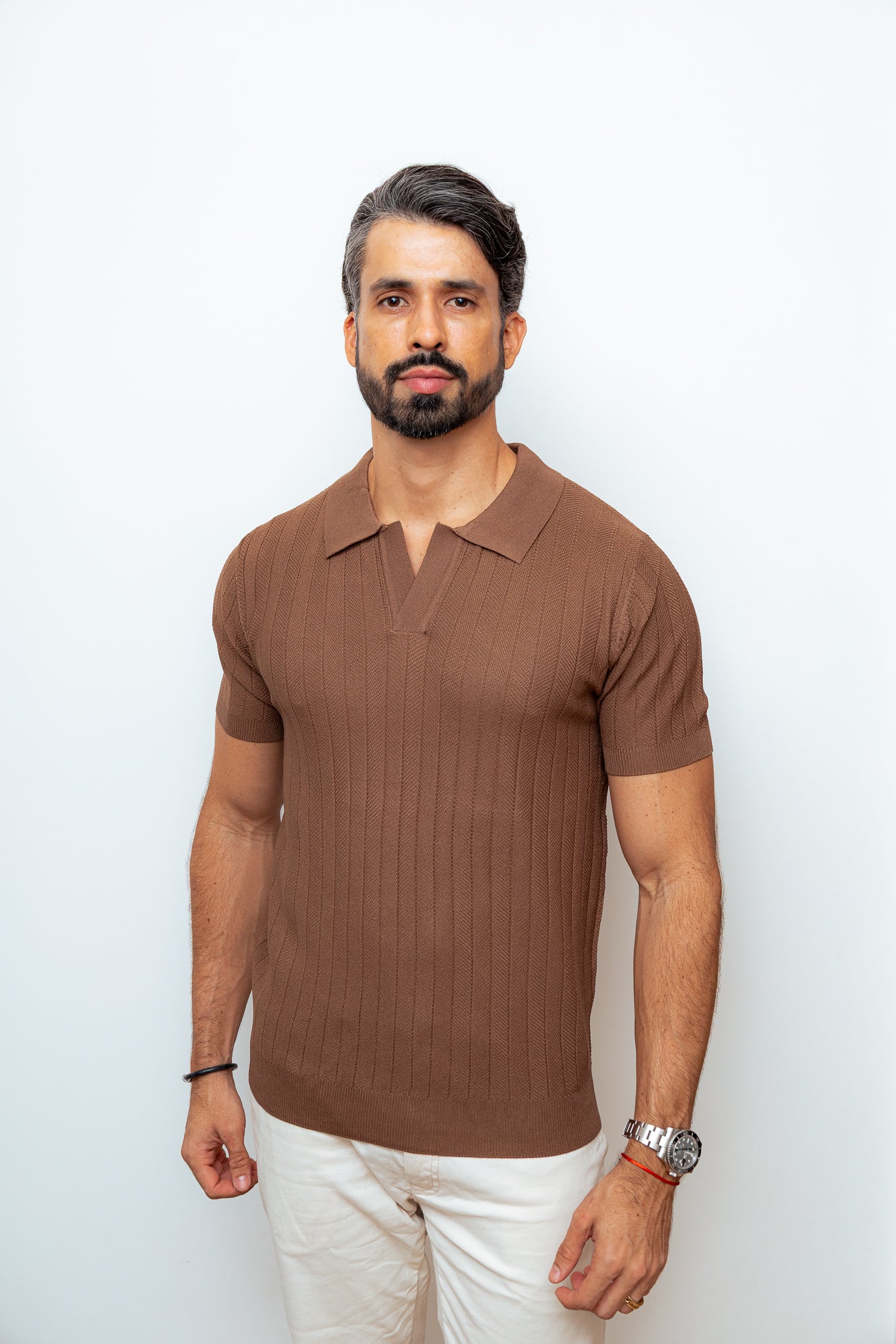 CAMISA POLO VERSAILLES MARROM