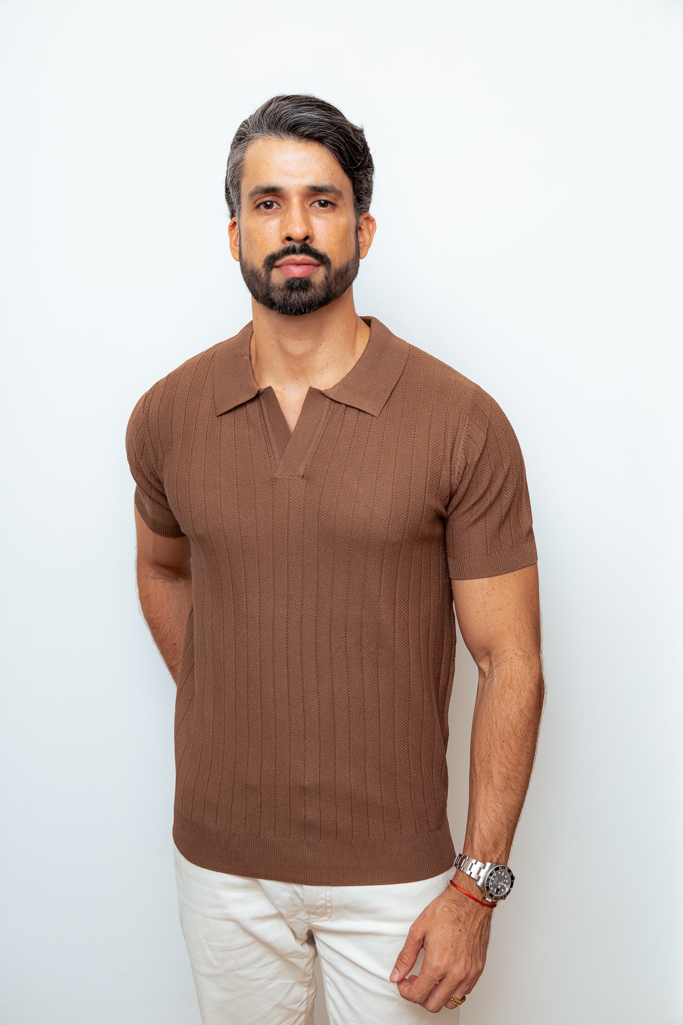 CAMISA POLO VERSAILLES MARROM