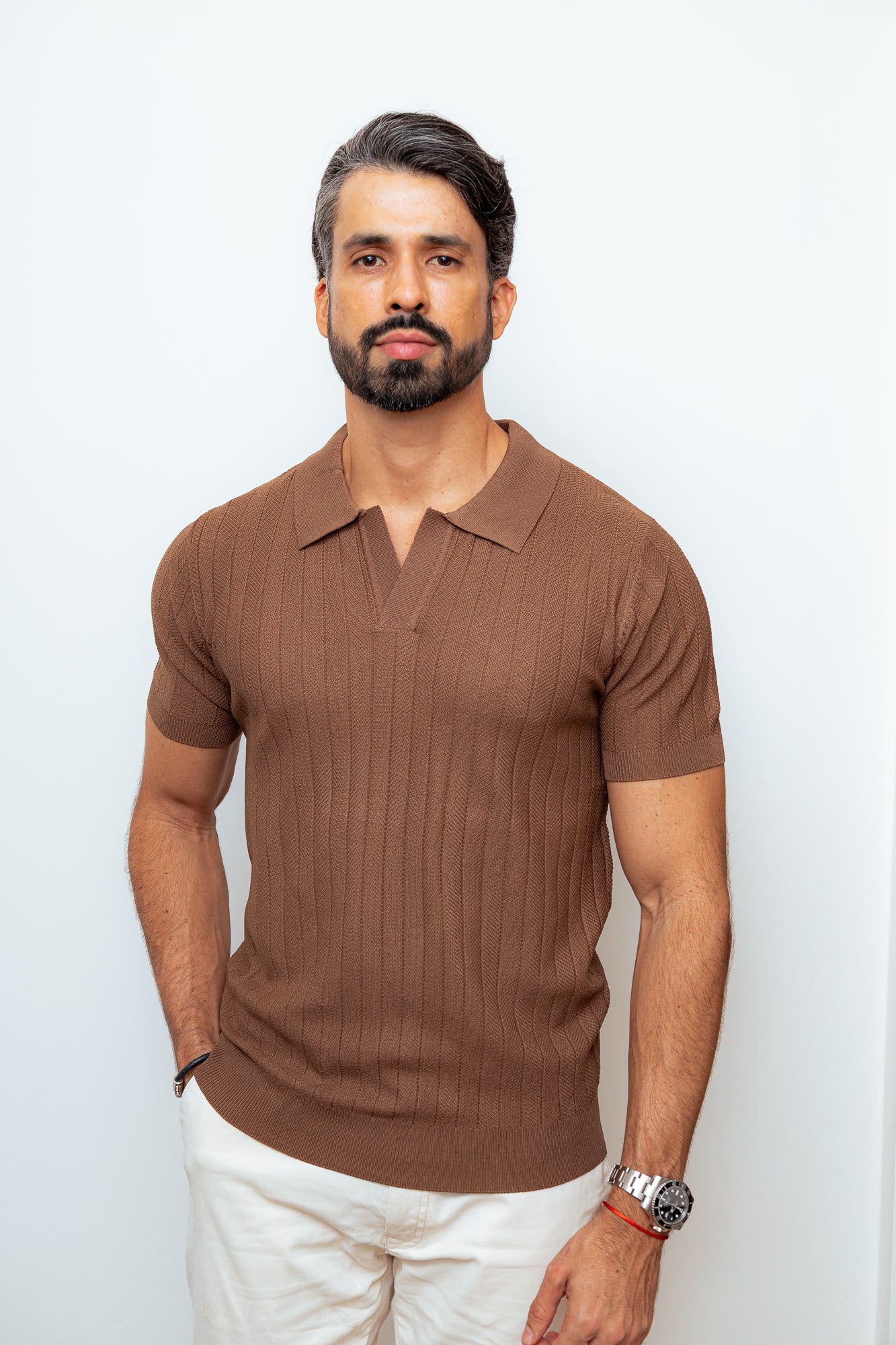 CAMISA POLO VERSAILLES MARROM