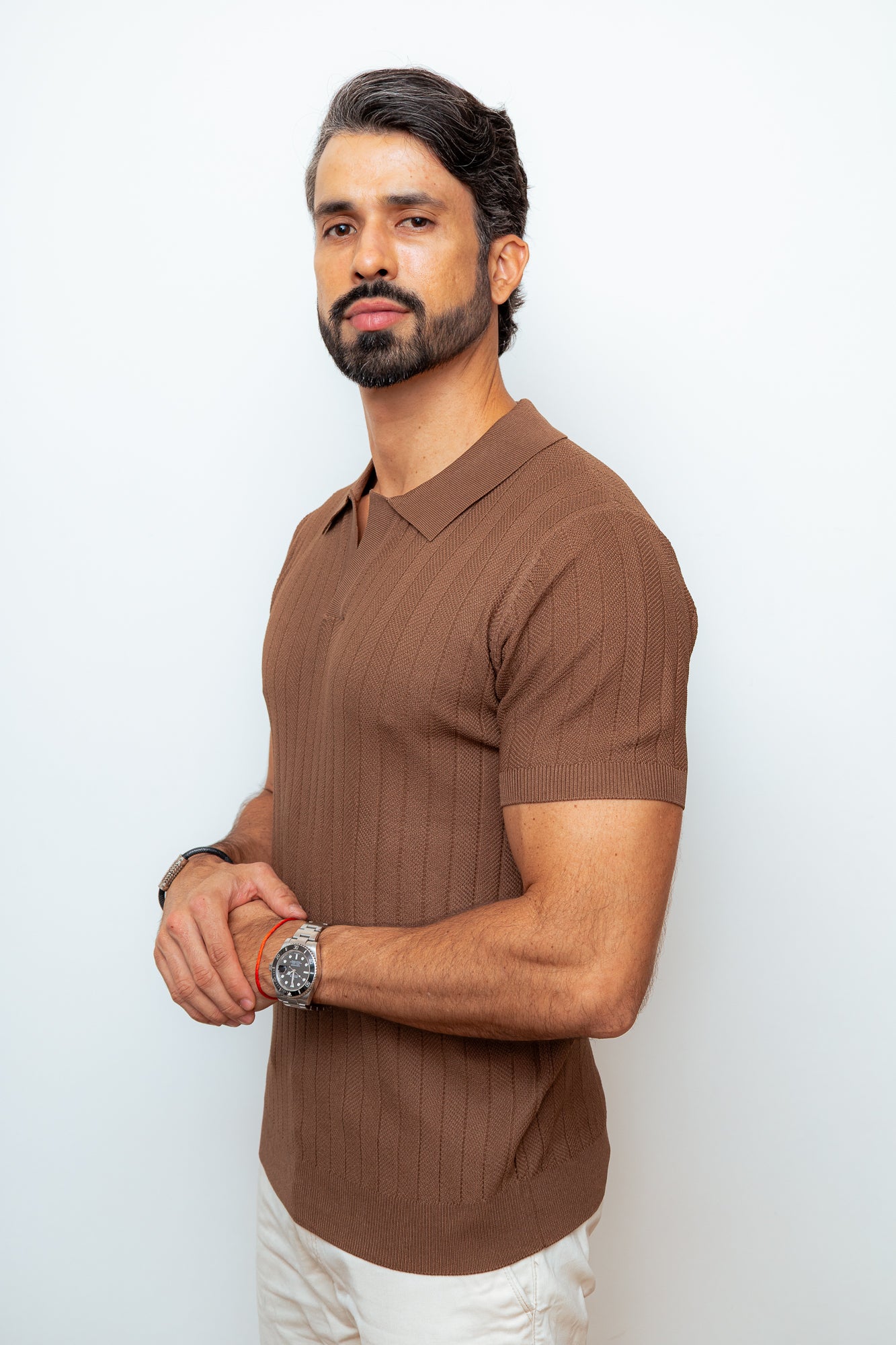 CAMISA POLO VERSAILLES MARROM