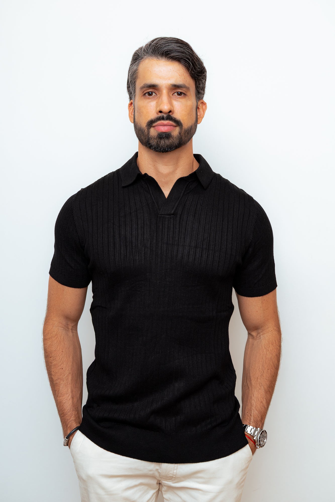 CAMISA POLO LOUVRE PRETA