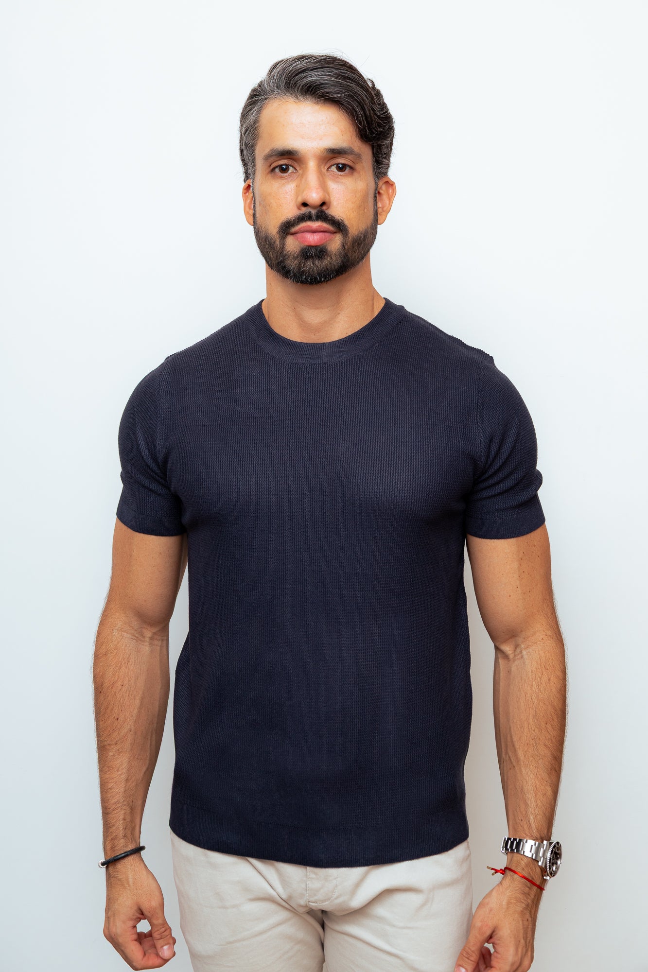 CAMISA TRICOT PARIS AZUL MARINHO