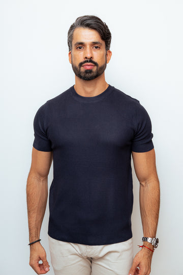 CAMISA TRICOT PARIS AZUL MARINHO