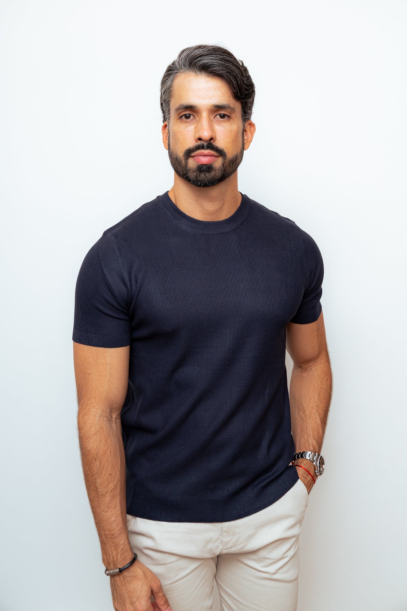 CAMISA TRICOT PARIS AZUL MARINHO