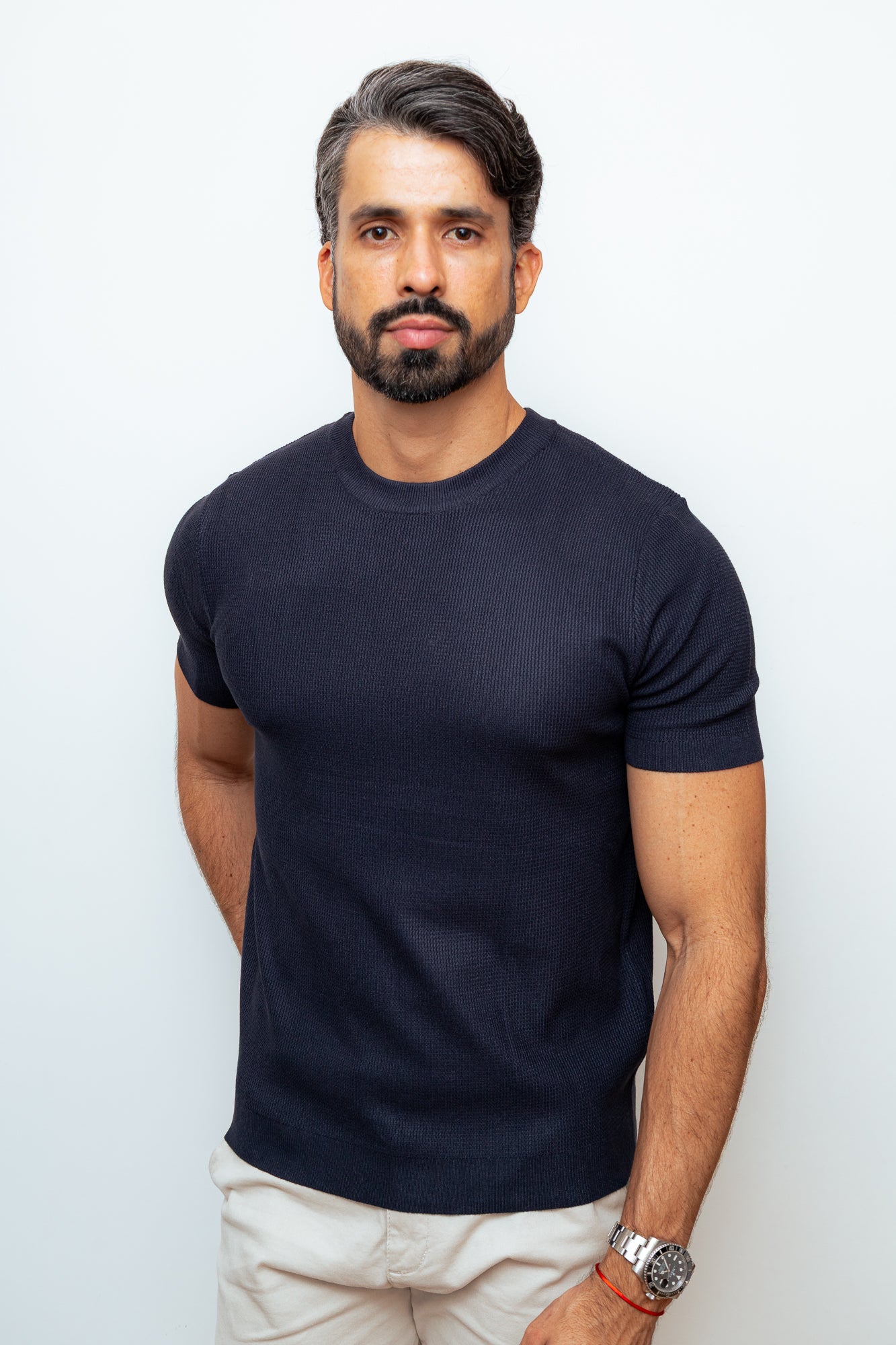 CAMISA TRICOT PARIS AZUL MARINHO