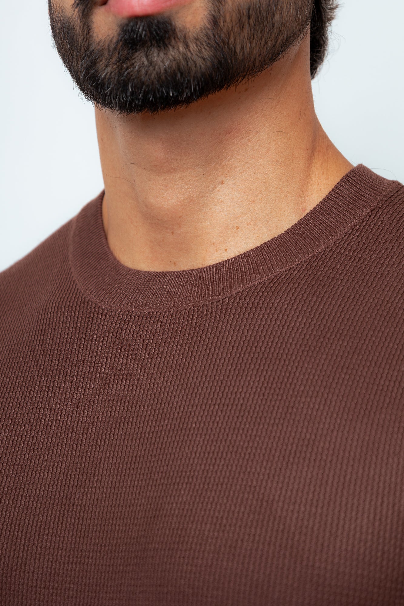 CAMISA TRICOT PARIS MARROM