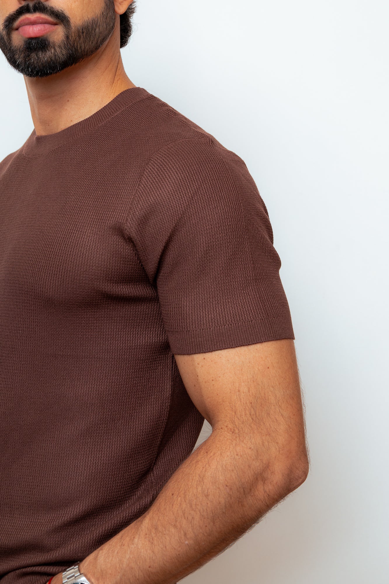 CAMISA TRICOT PARIS MARROM