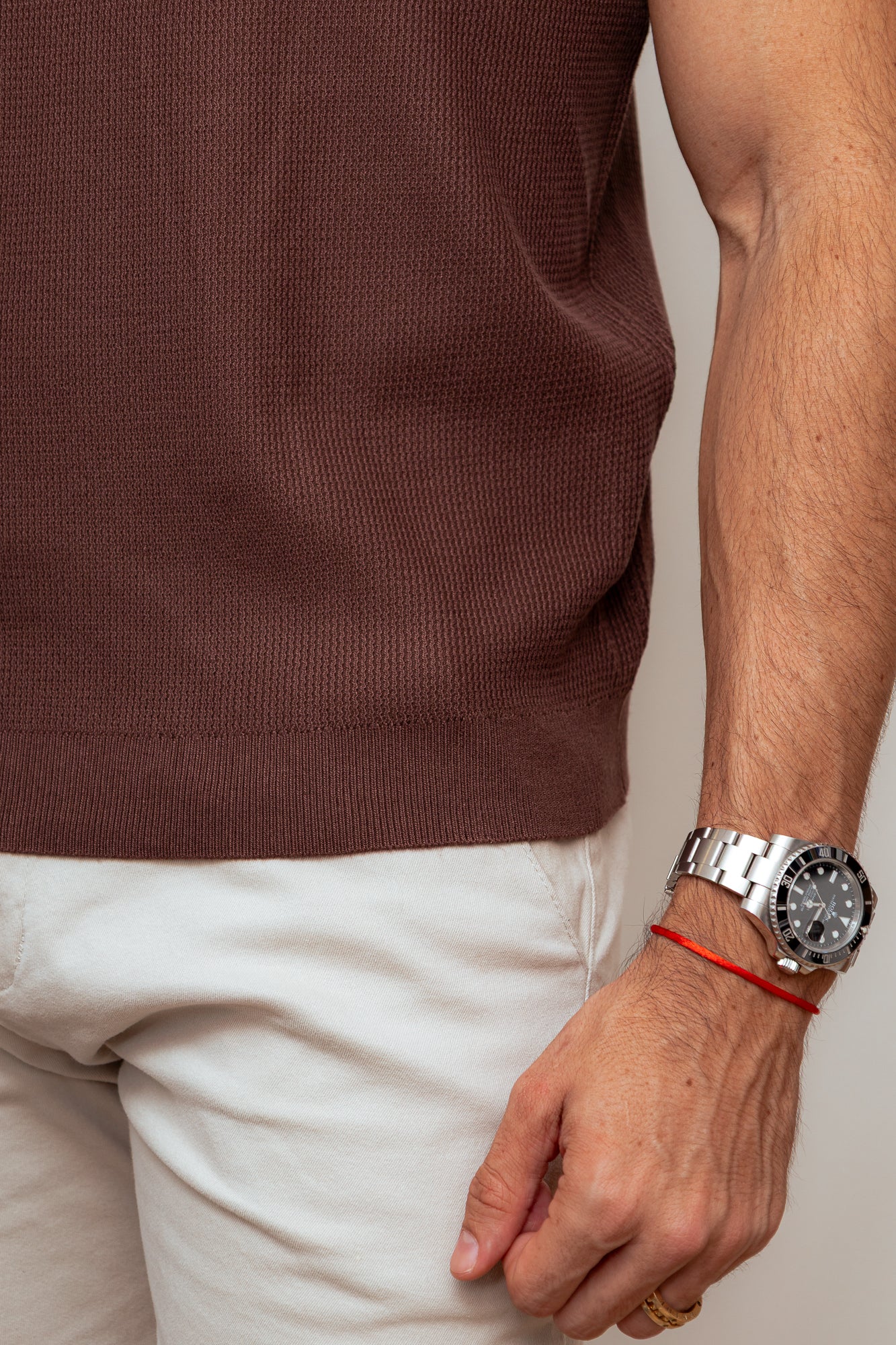 CAMISA TRICOT PARIS MARROM
