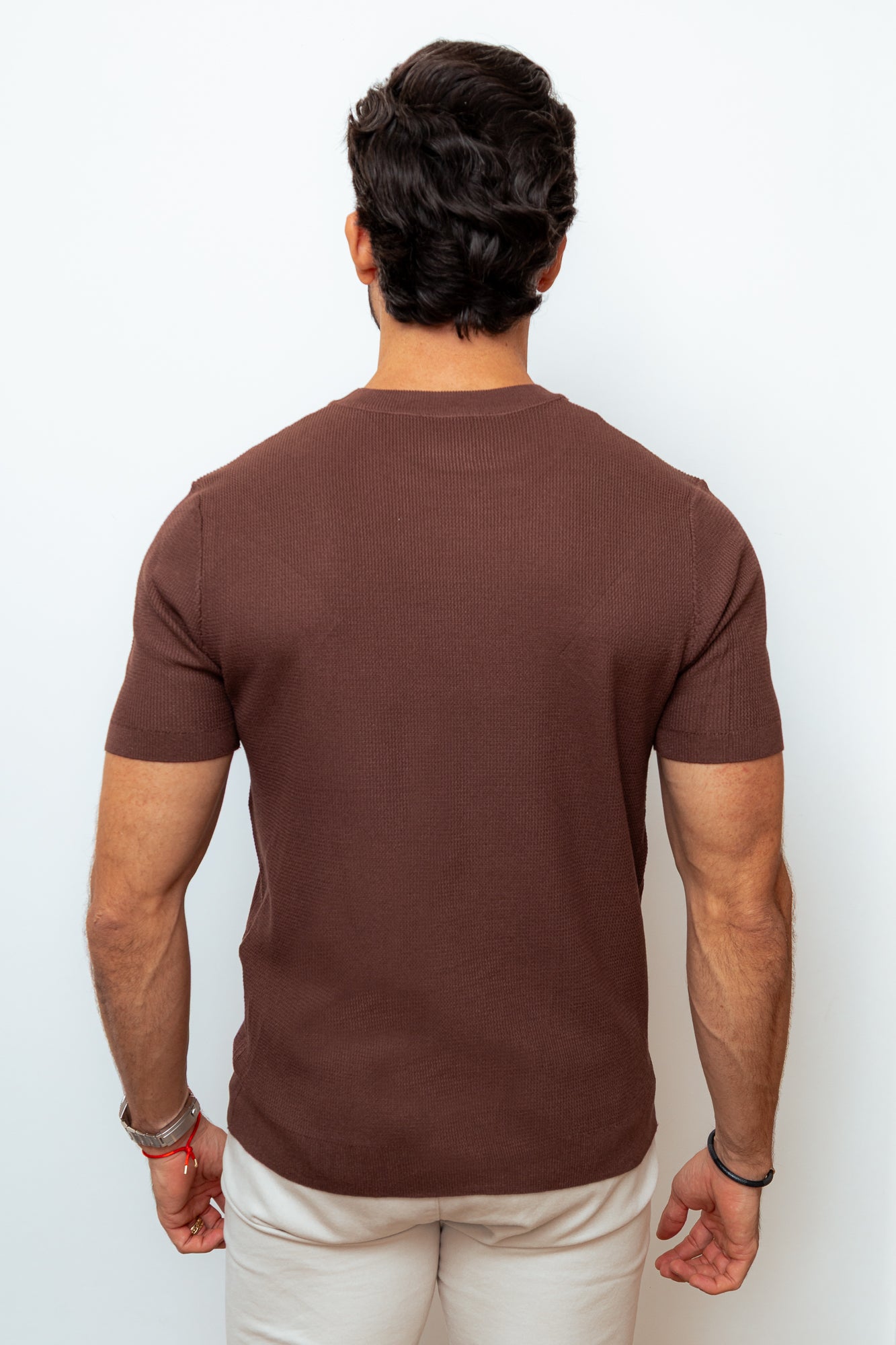 CAMISA TRICOT PARIS MARROM