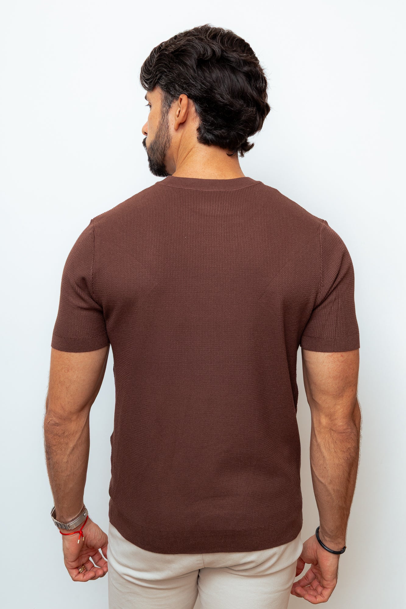 CAMISA TRICOT PARIS MARROM
