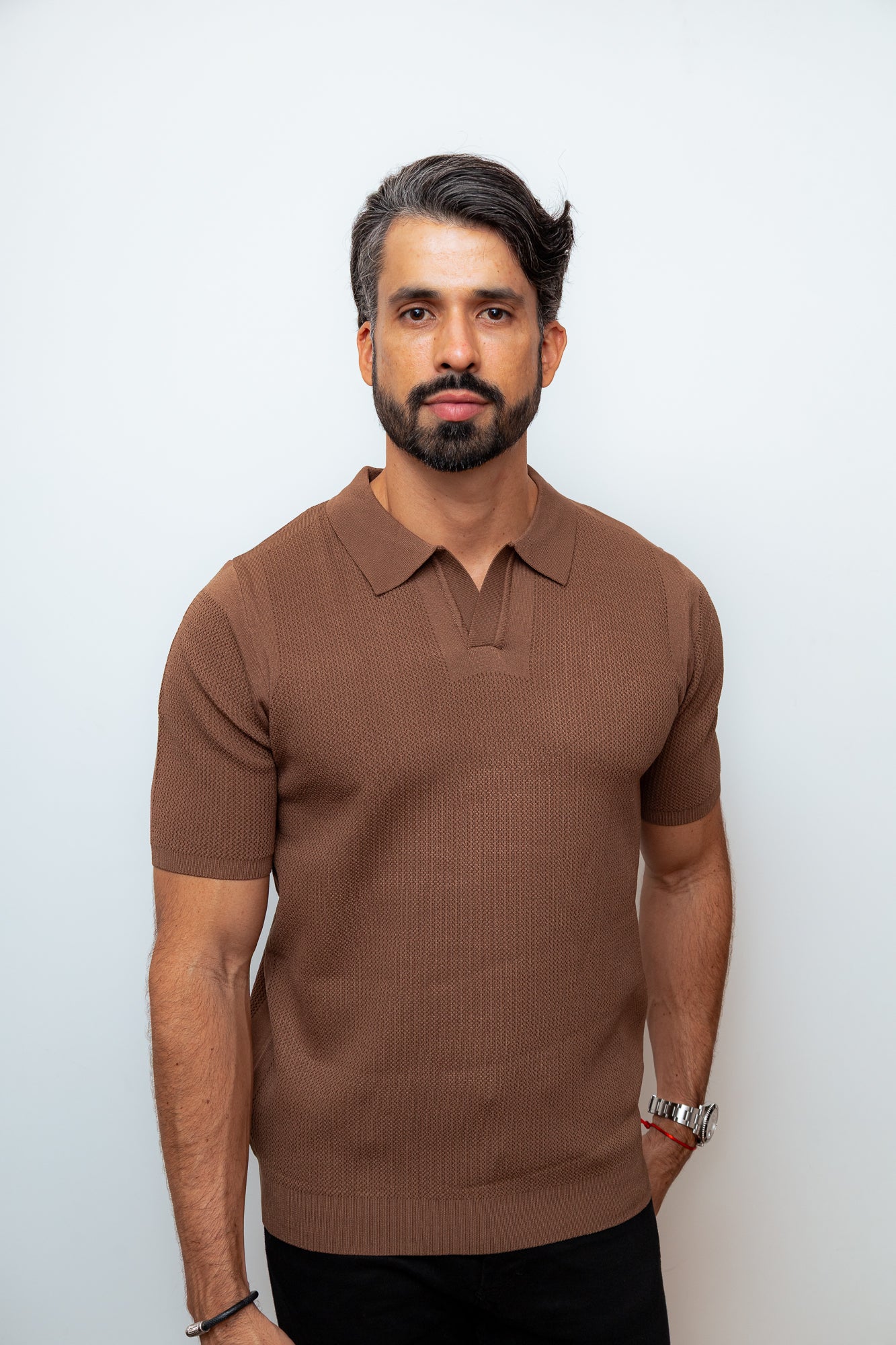 CAMISA POLO PARIS MARROM