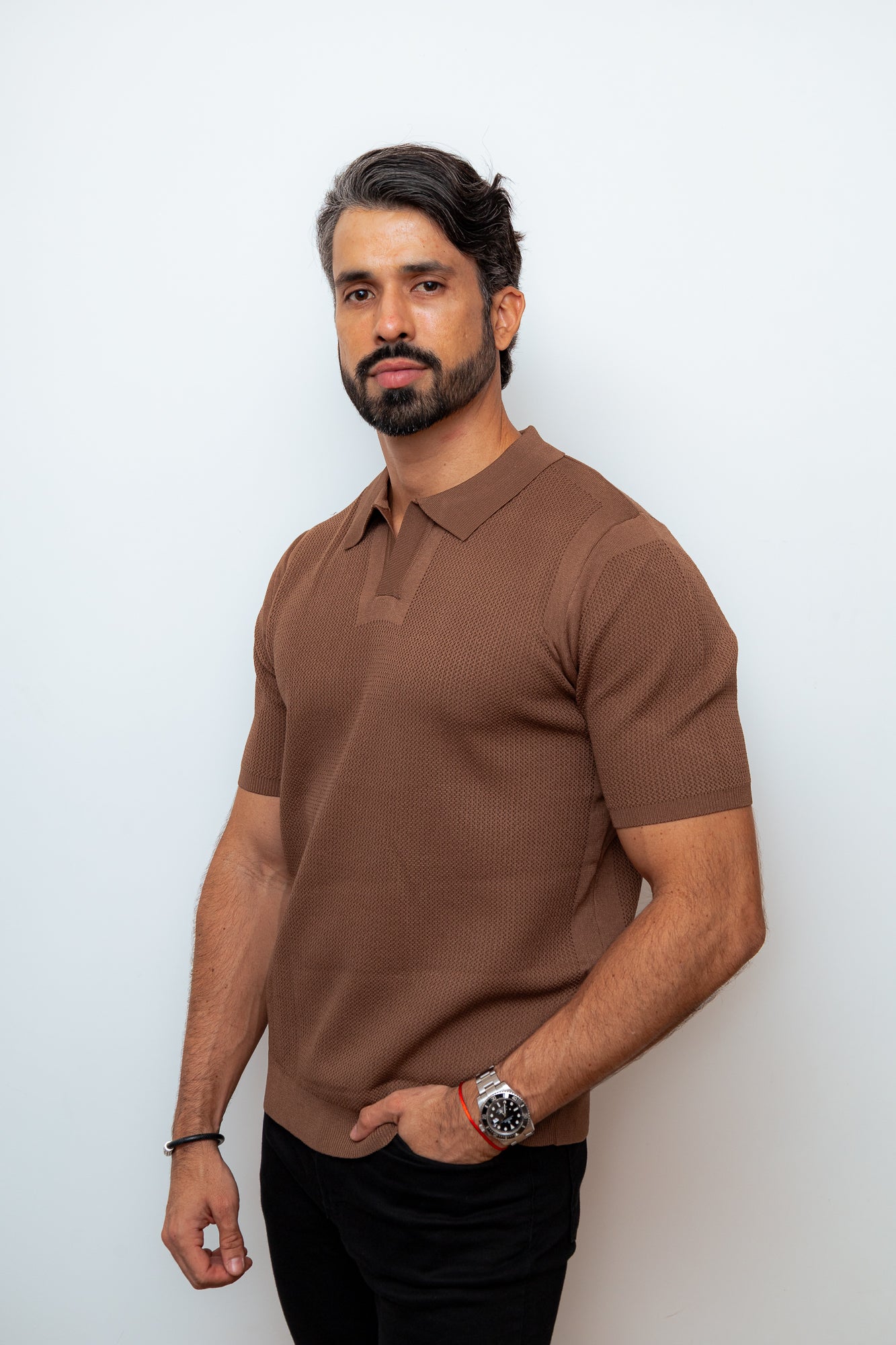 CAMISA POLO PARIS MARROM