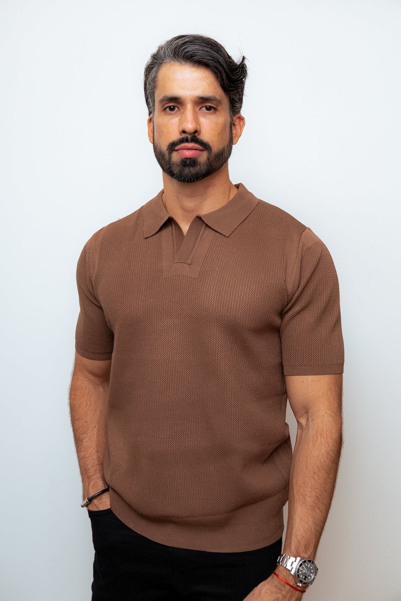 CAMISA POLO PARIS MARROM