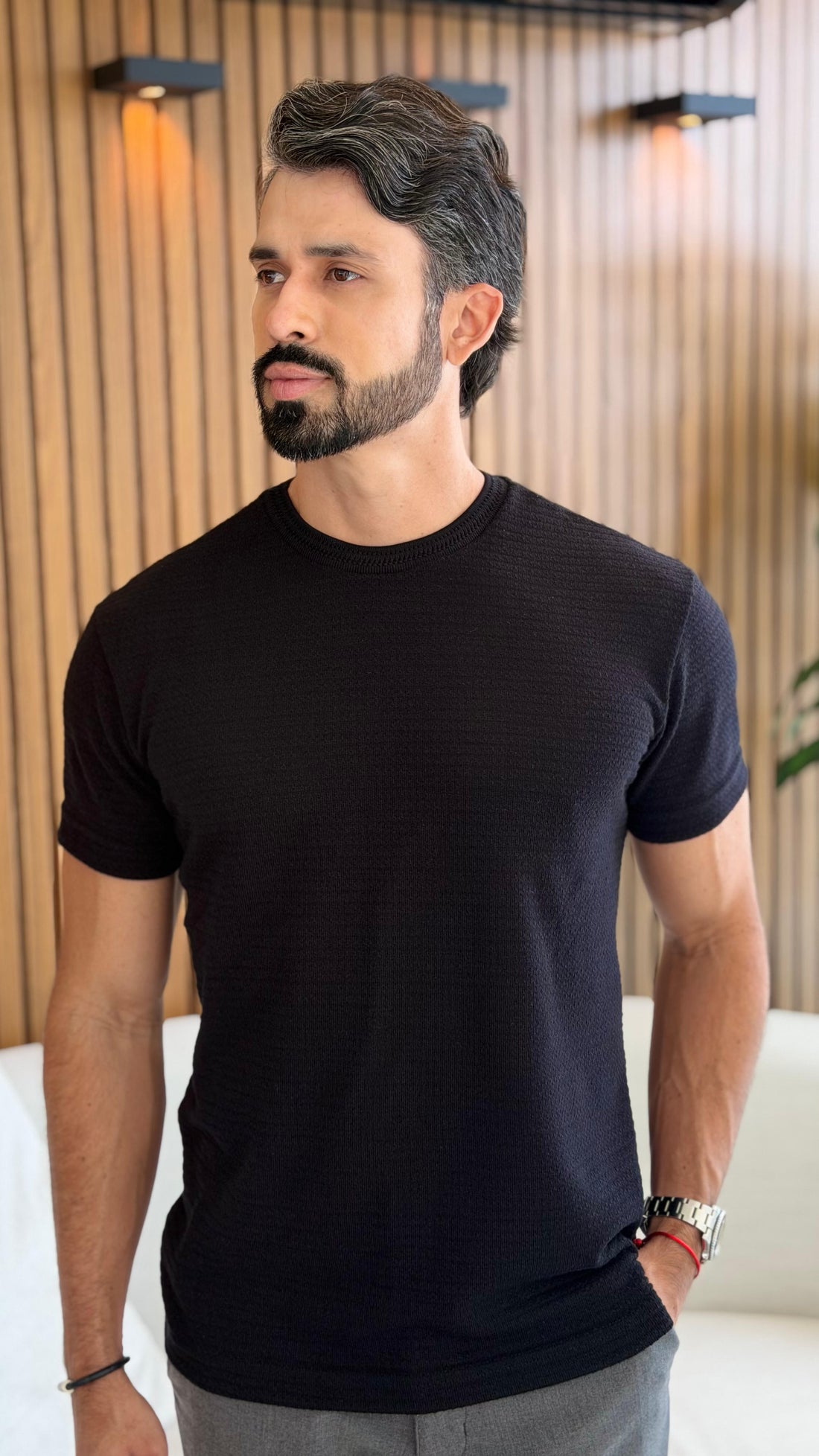 CAMISETA TRIUNFO TEXTURIZADA PRETA