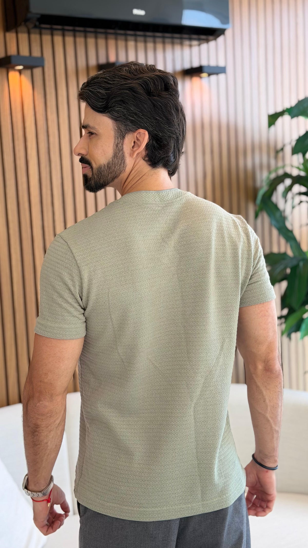 CAMISETA TRIUNFO TEXTURIZADA VERDE
