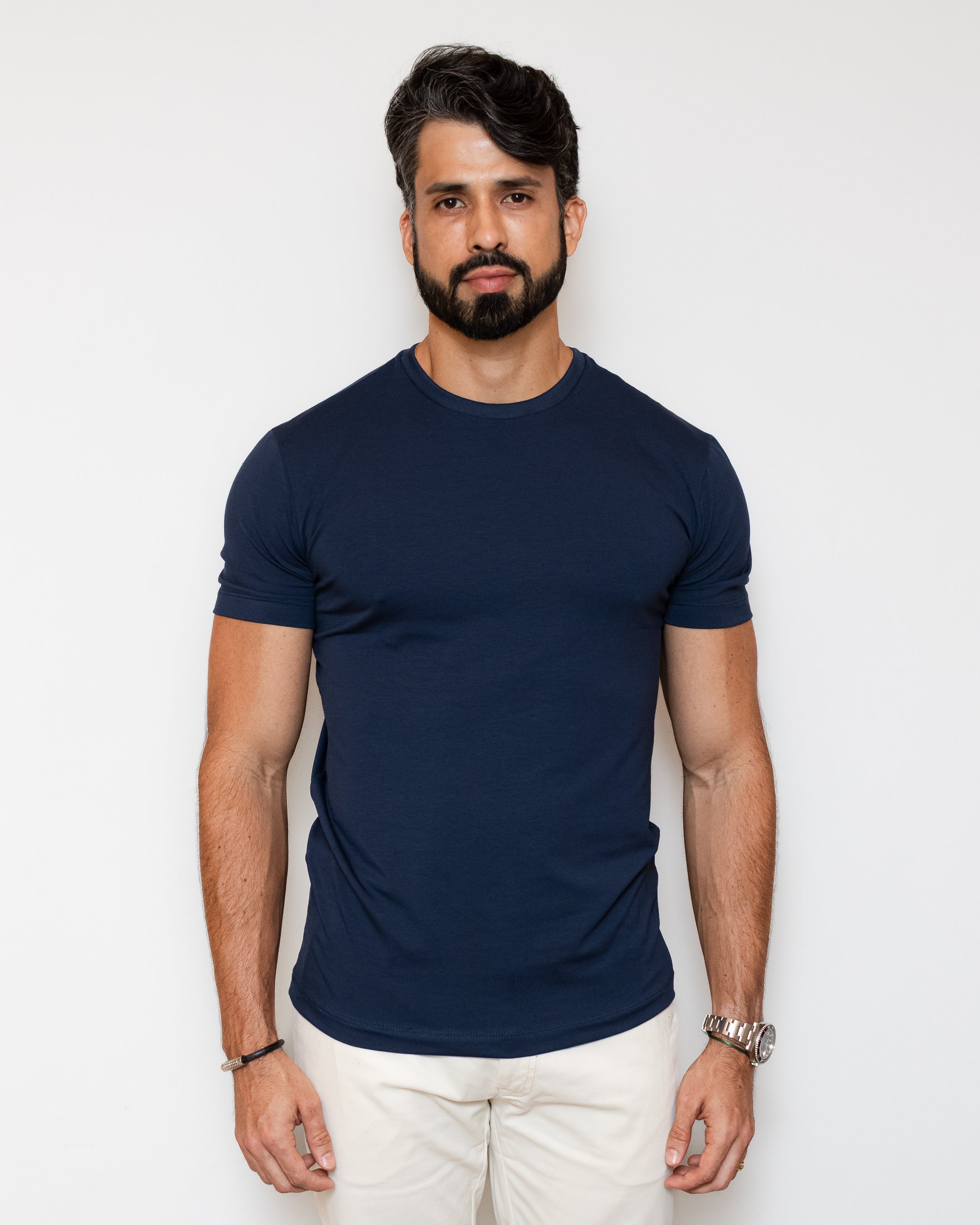 CAMISA PIMA SLIM  AZUL